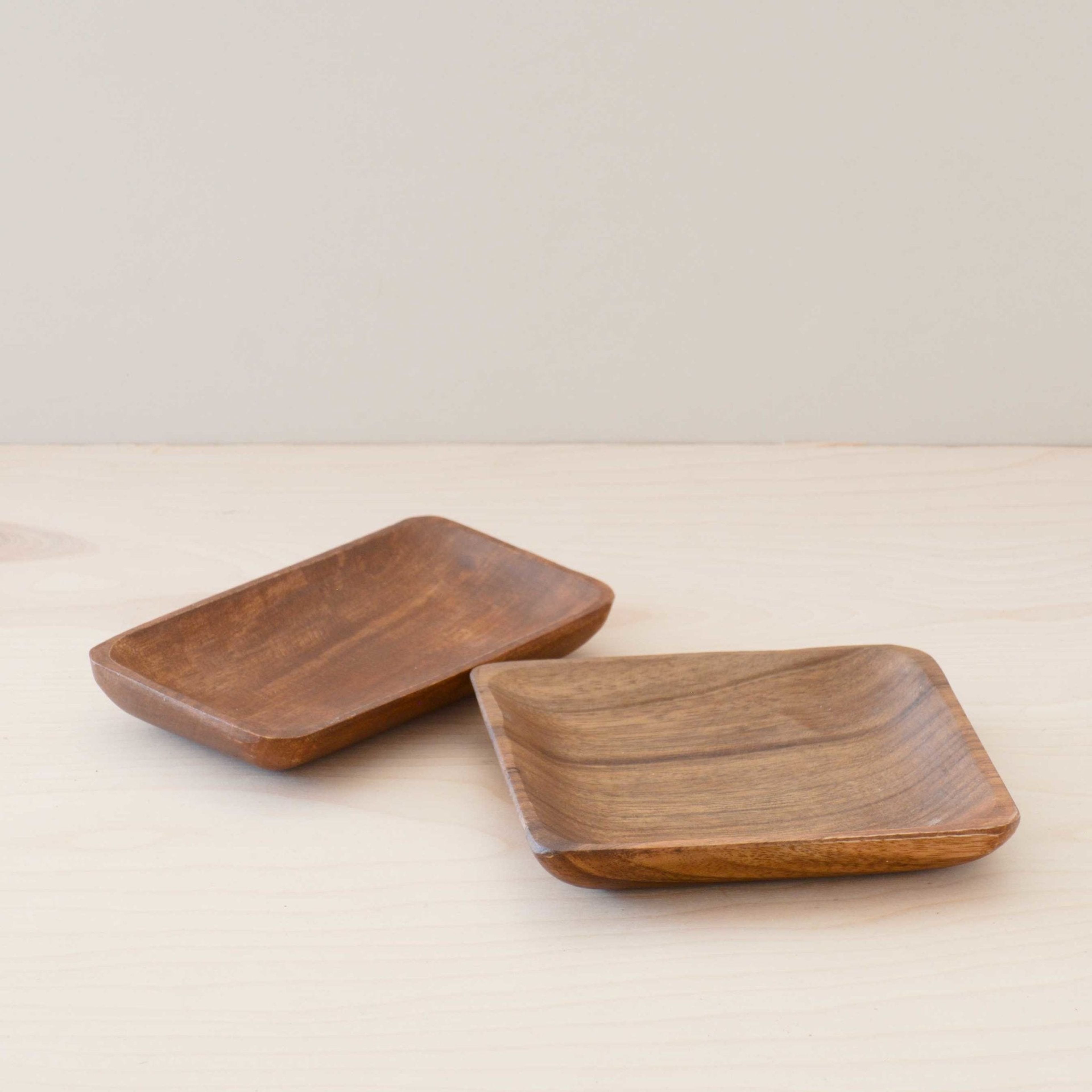 Acacia Wood Rectangle Dish - Trinket Tray  | LIKHÂ