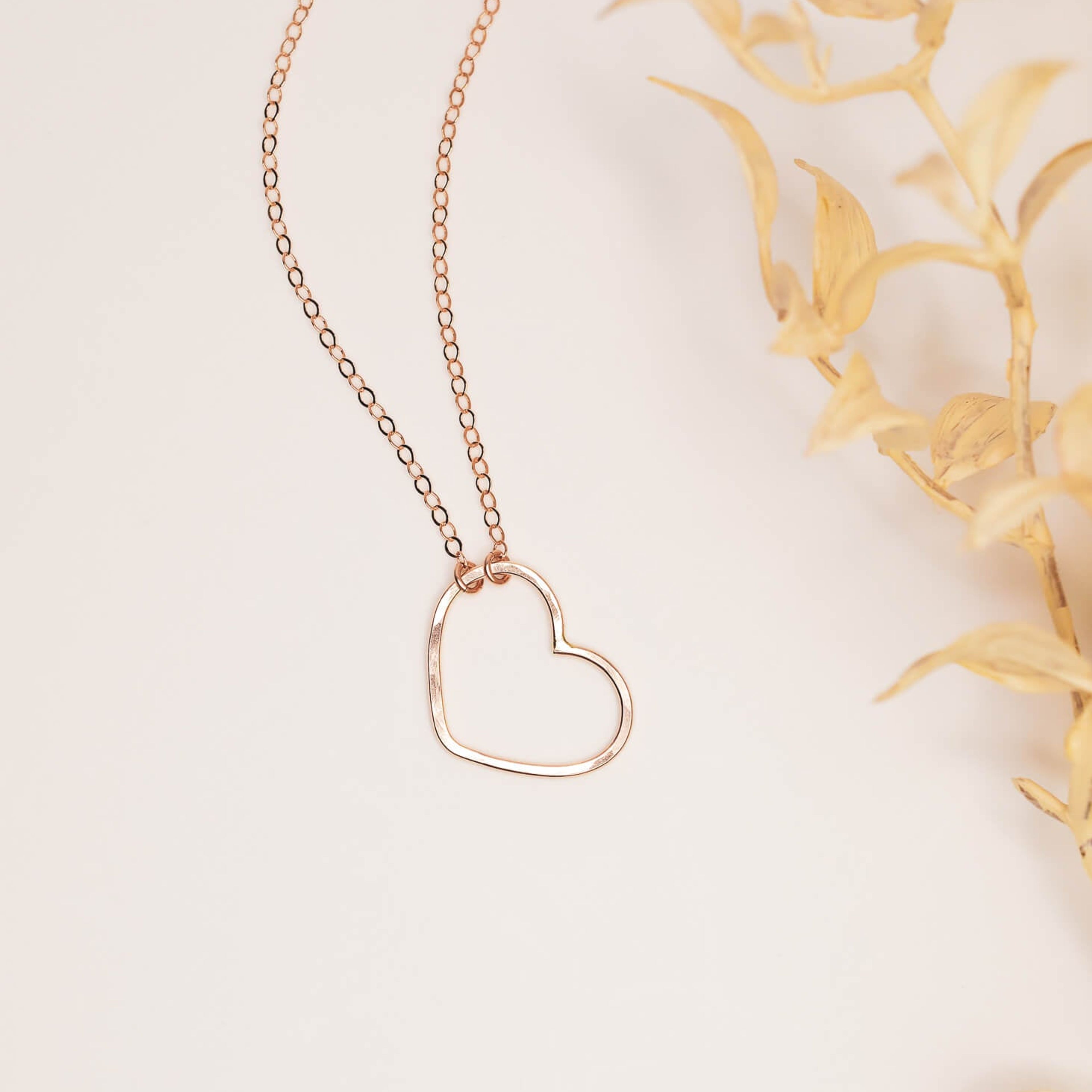Petite Emily Open Heart Necklace