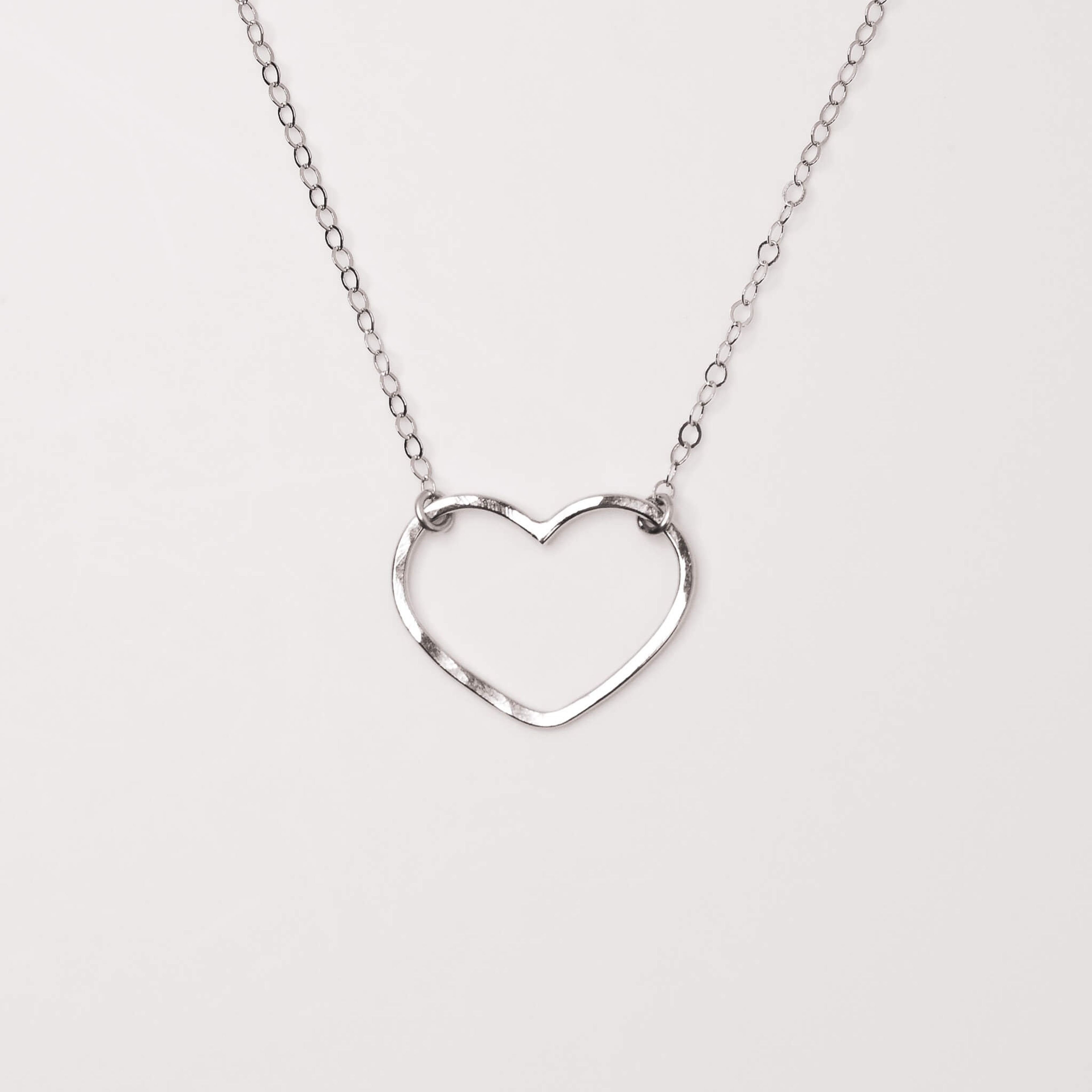 Petite Emily Open Heart Necklace