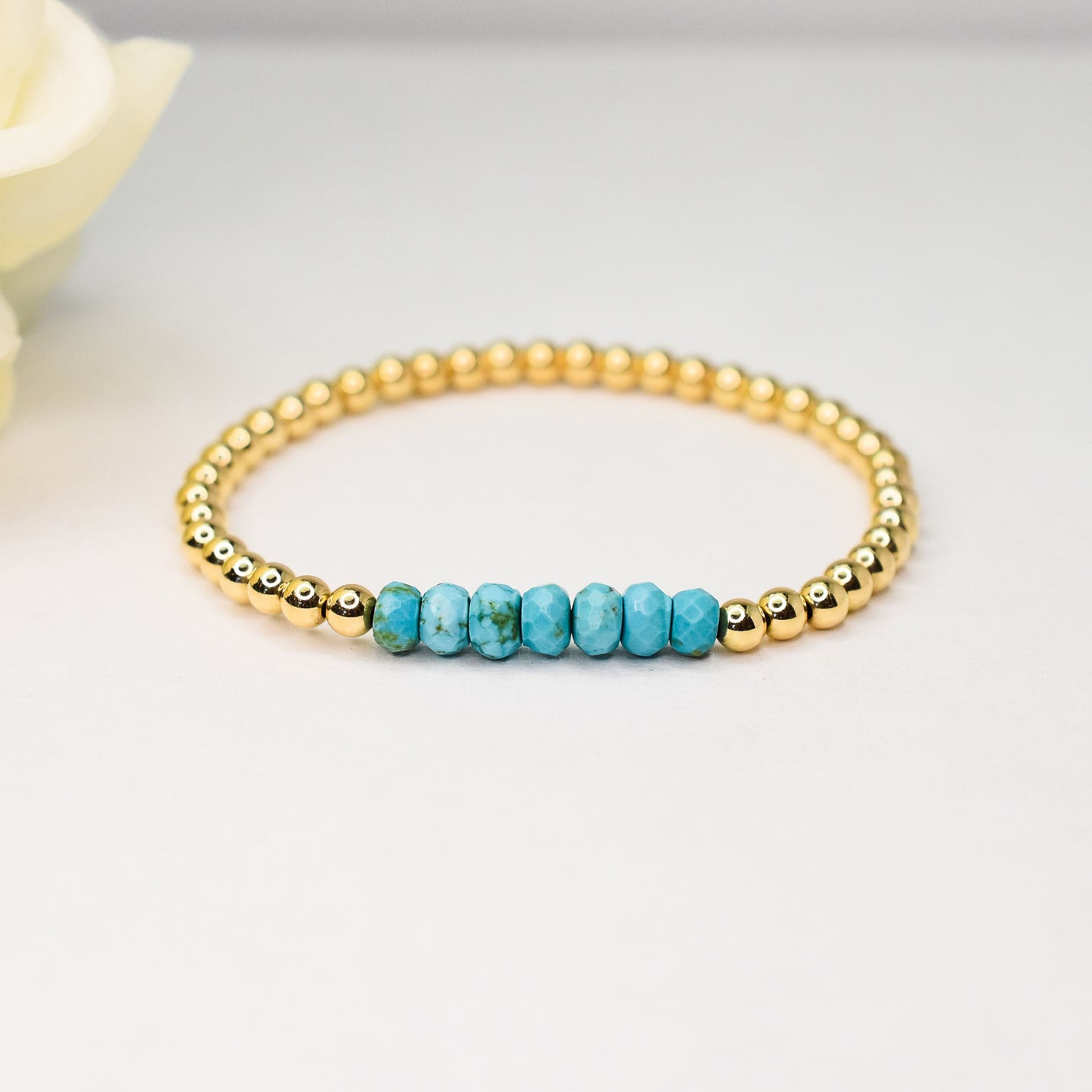 Turquoise Fine Beaded Bracelet