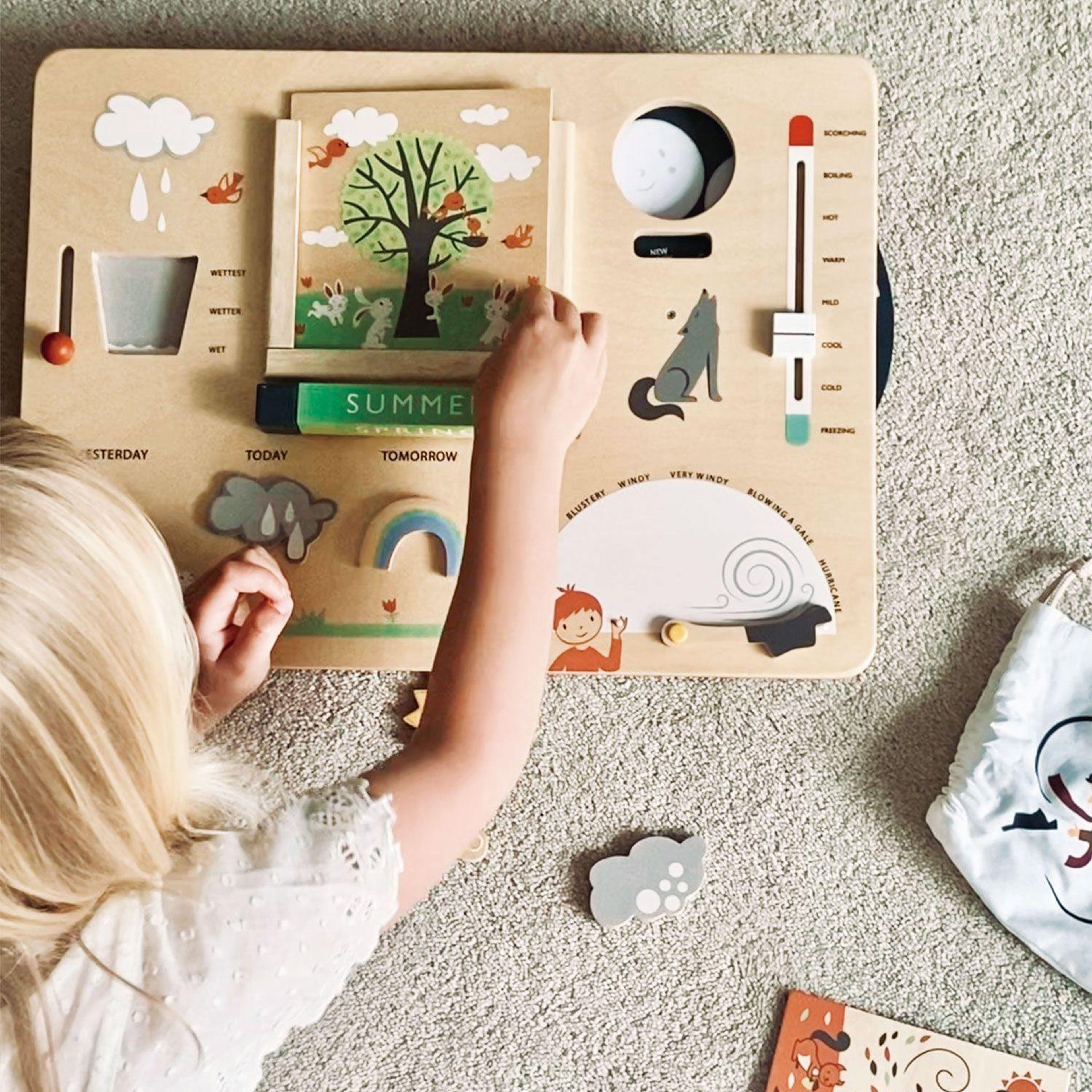 Tender Leaf Toys Daily Weather & Moon Board