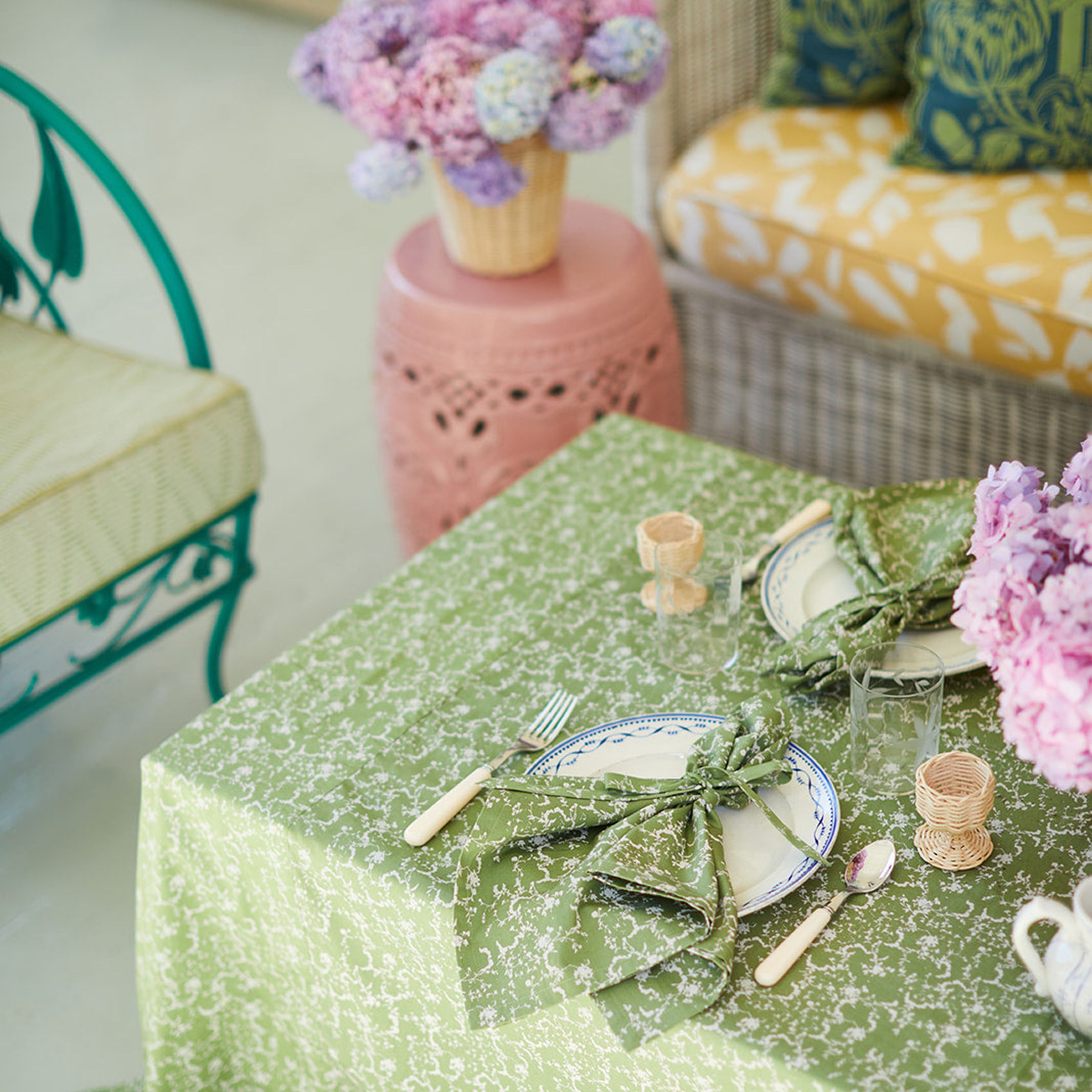 Green Liesel Tablecloth
