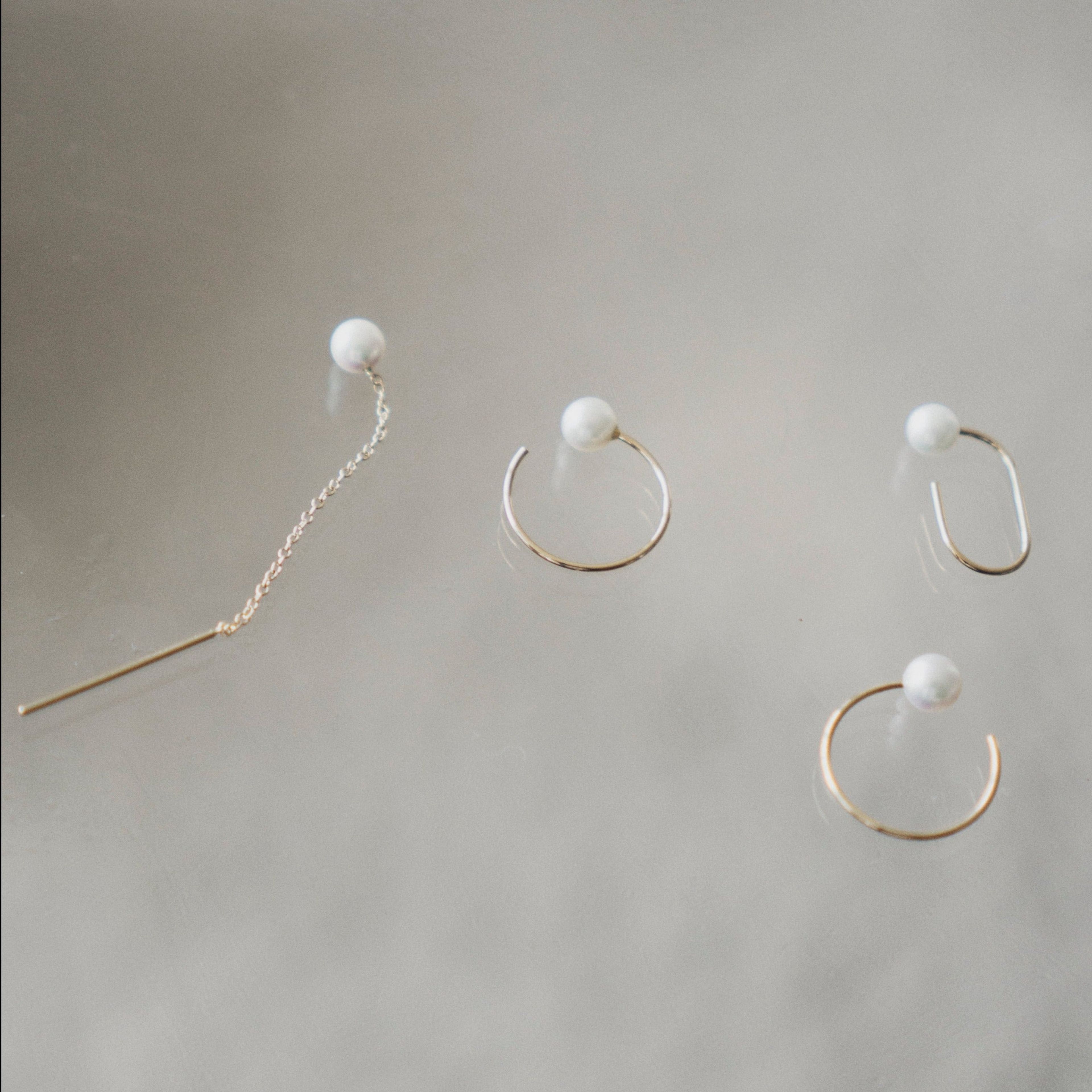 Lili Earrings with Pearls