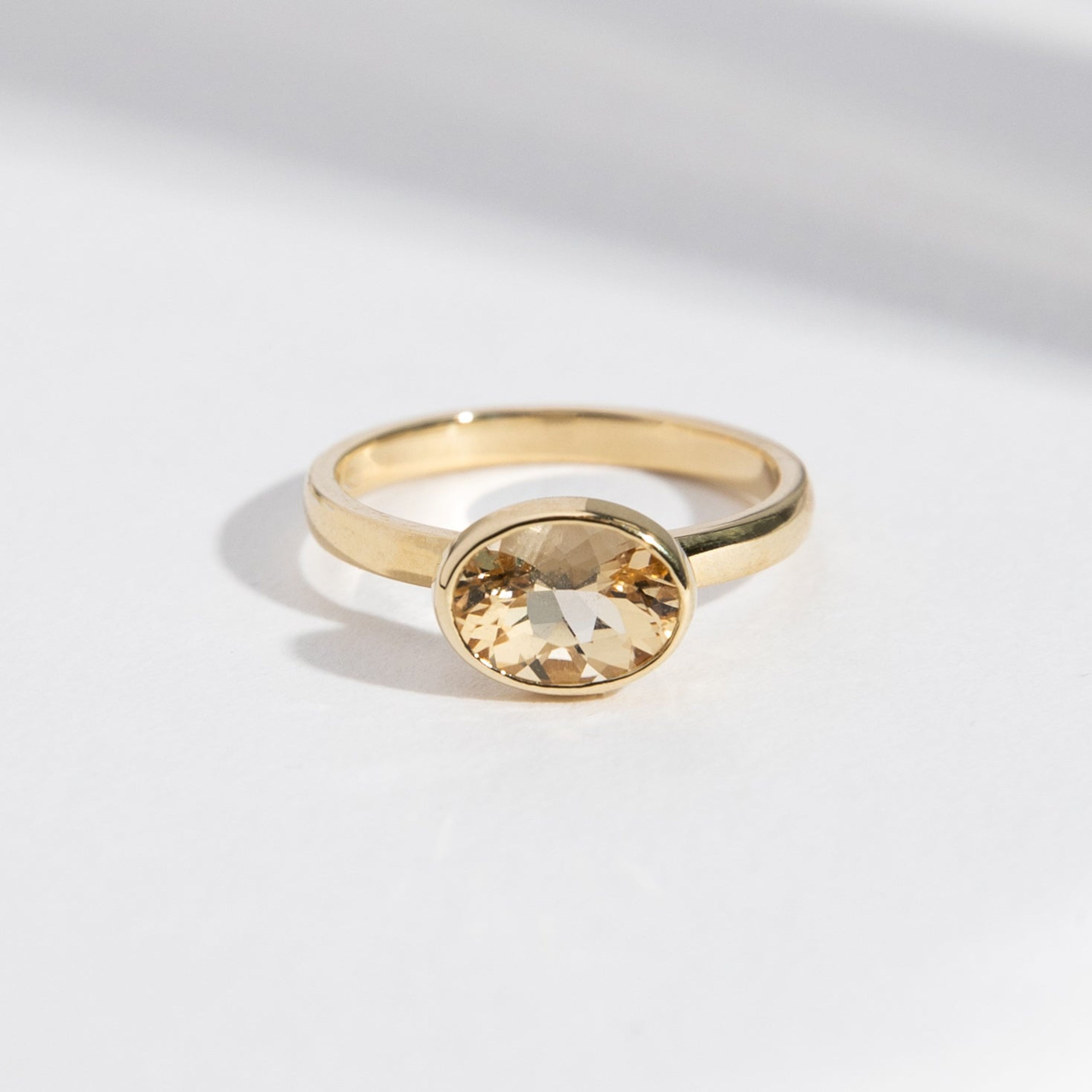 Syd Ring with Heliodor in Gold