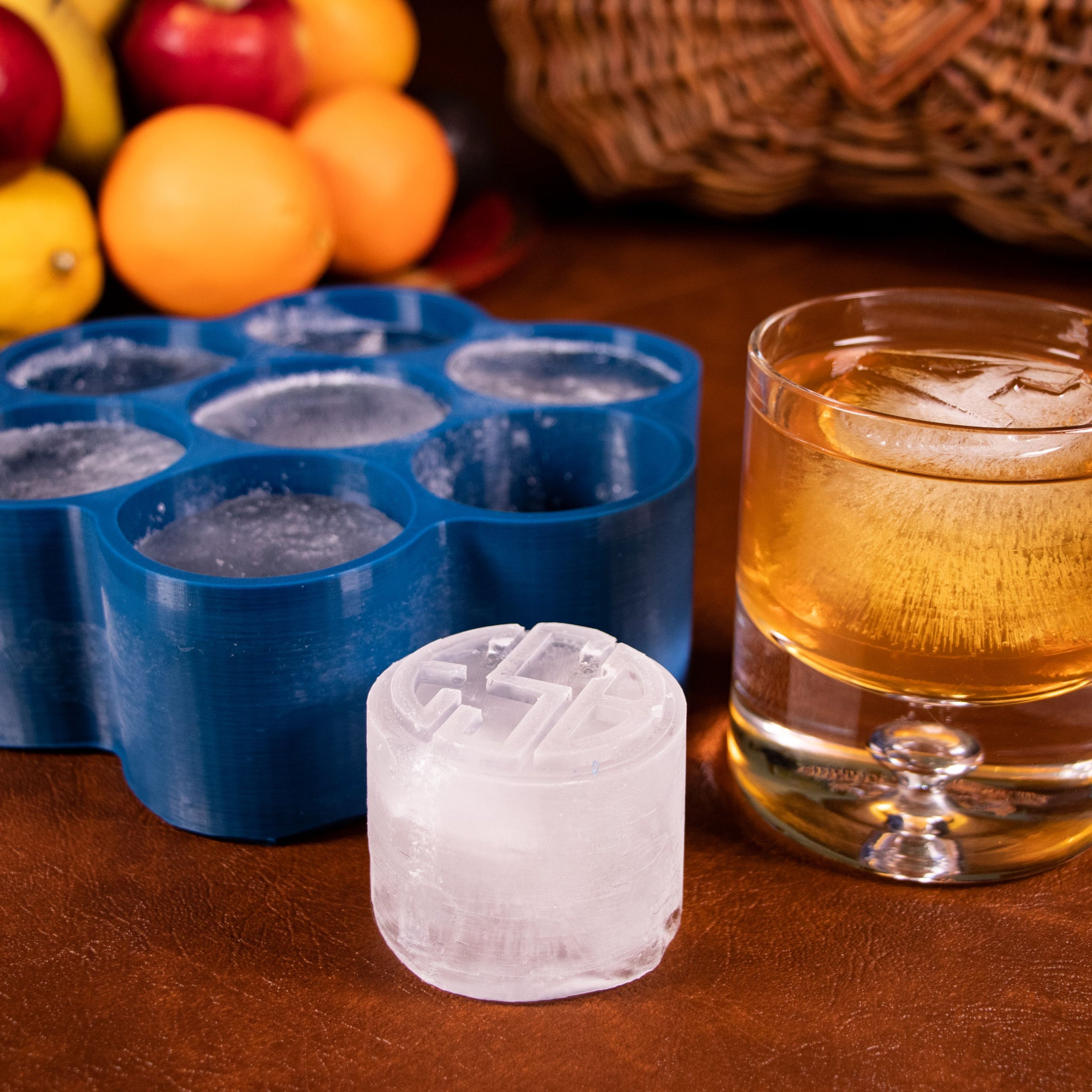 Customizable Cylinder Ice Cube Tray - Marmalade