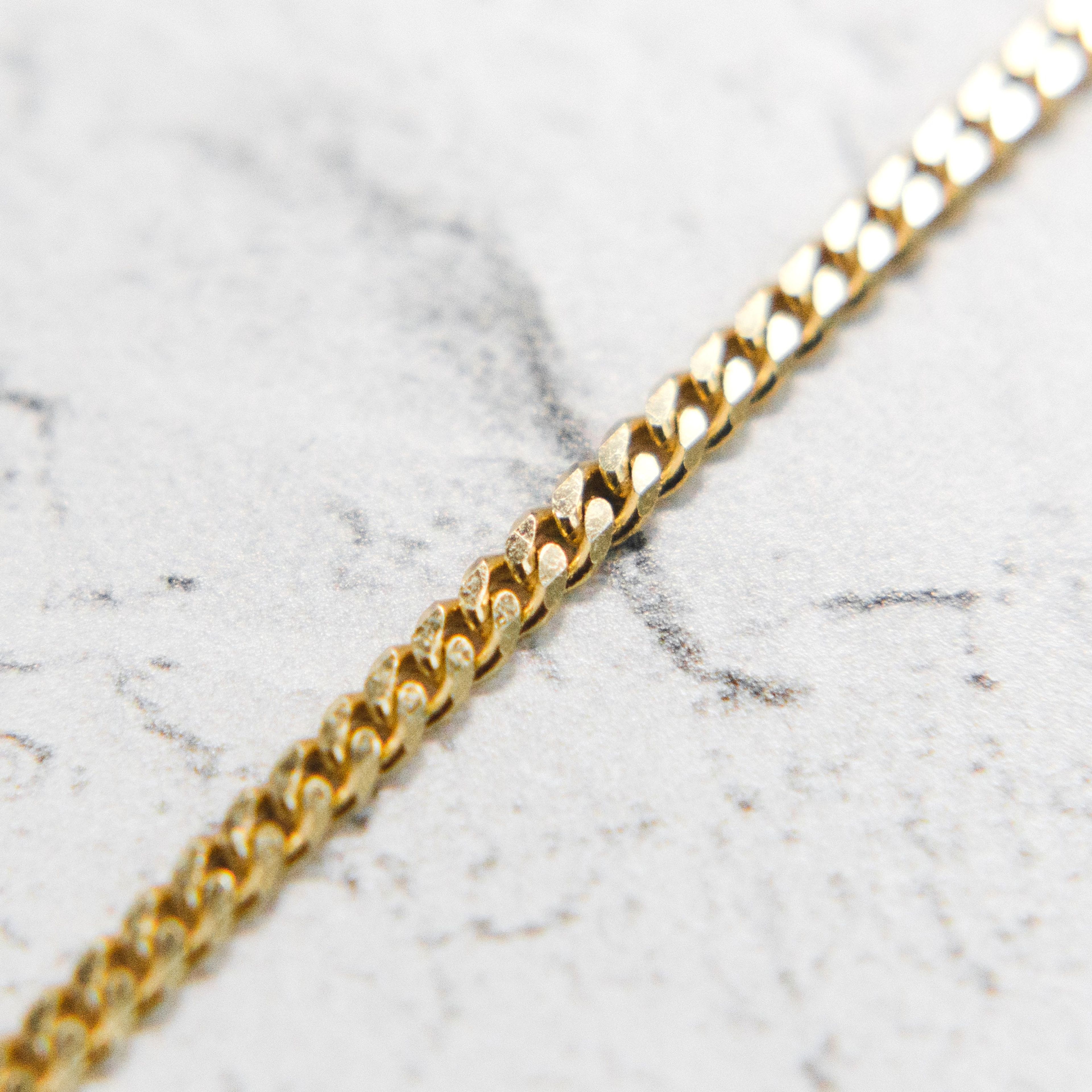 Cuban Chain Necklace in 14k Gold