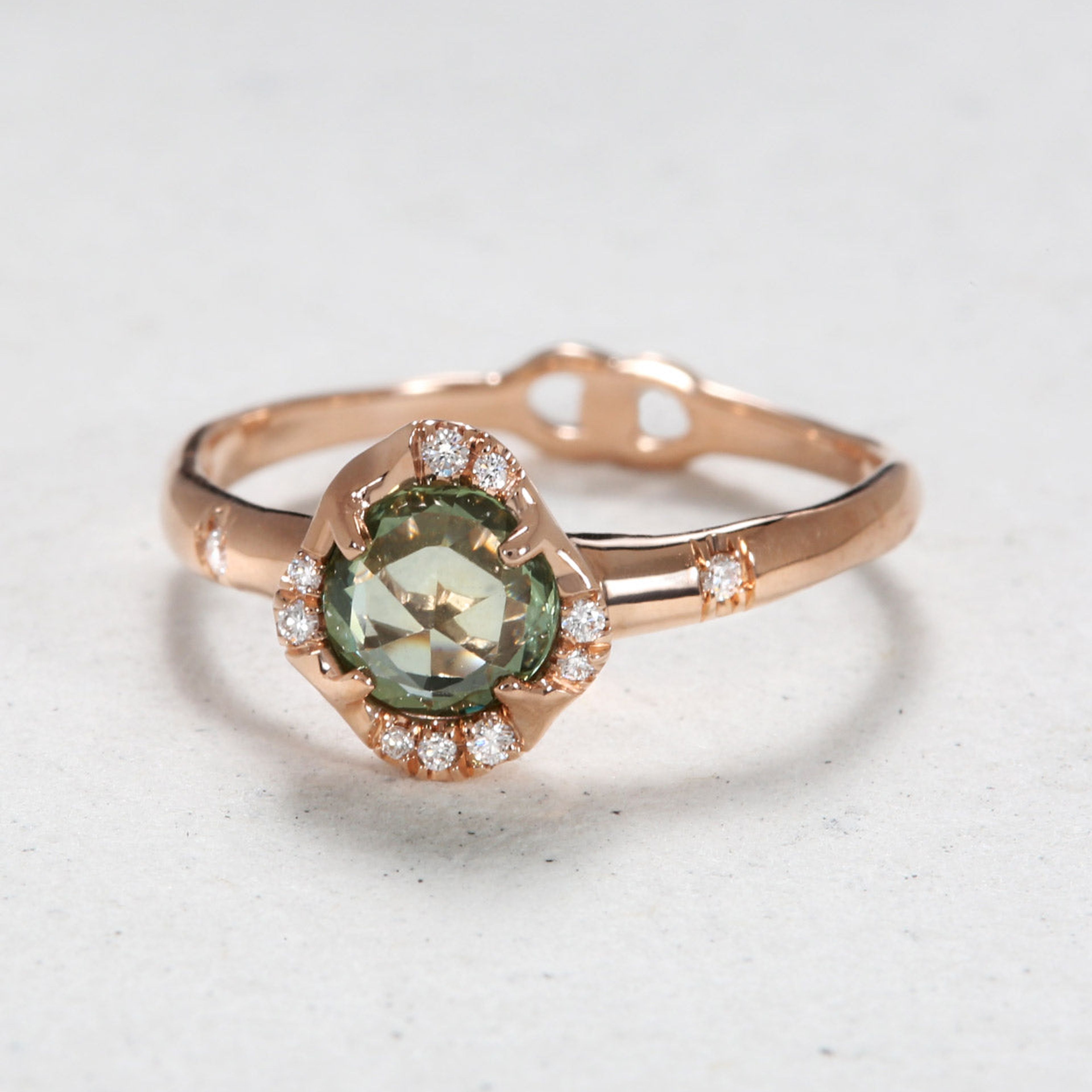 Infinite Love Green Sapphire Ring
