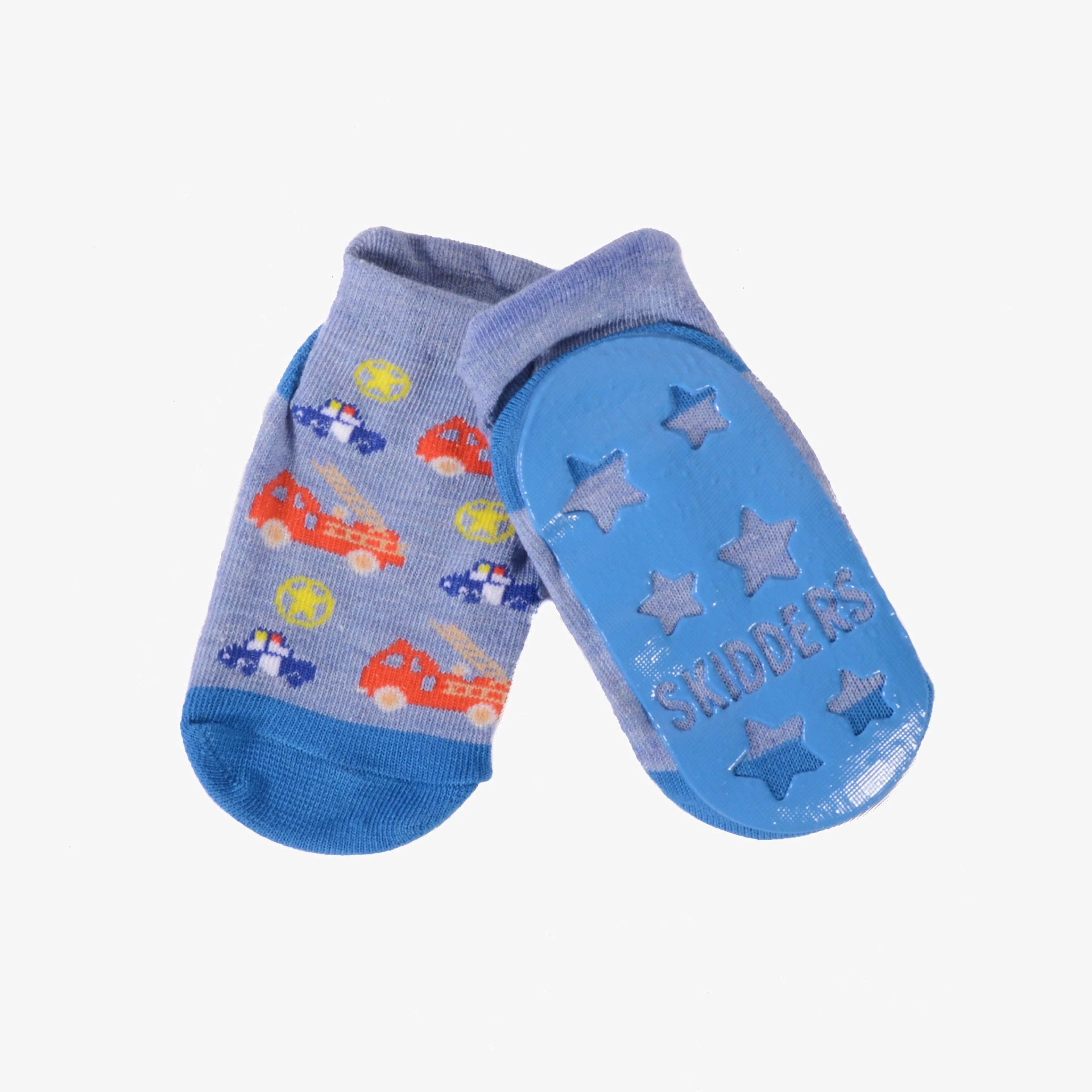 Skidders Baby Boys Grip Socks “Firetruck/Police”