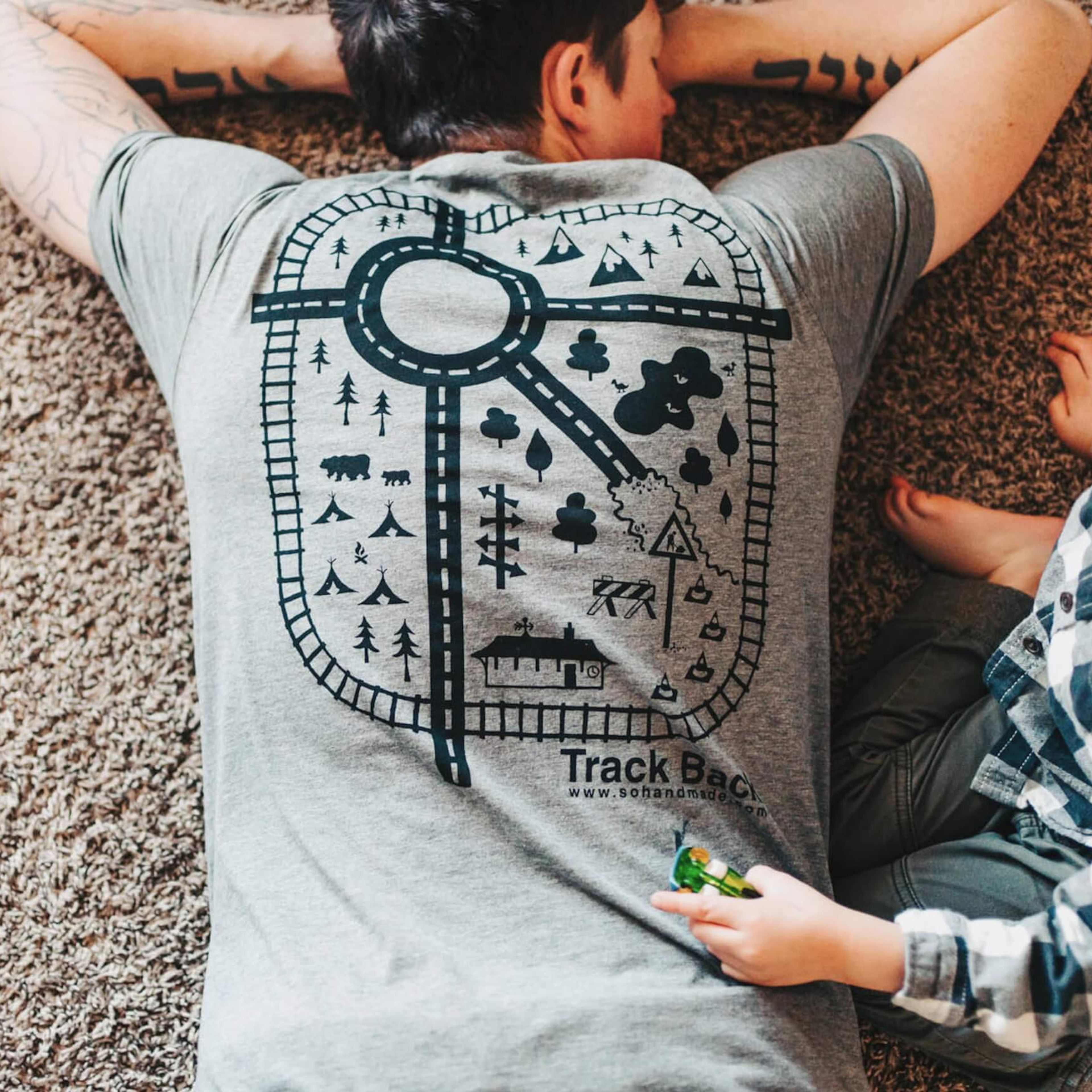 Car Play Mat Shirt: "This was a perfect Father's Day gift!"