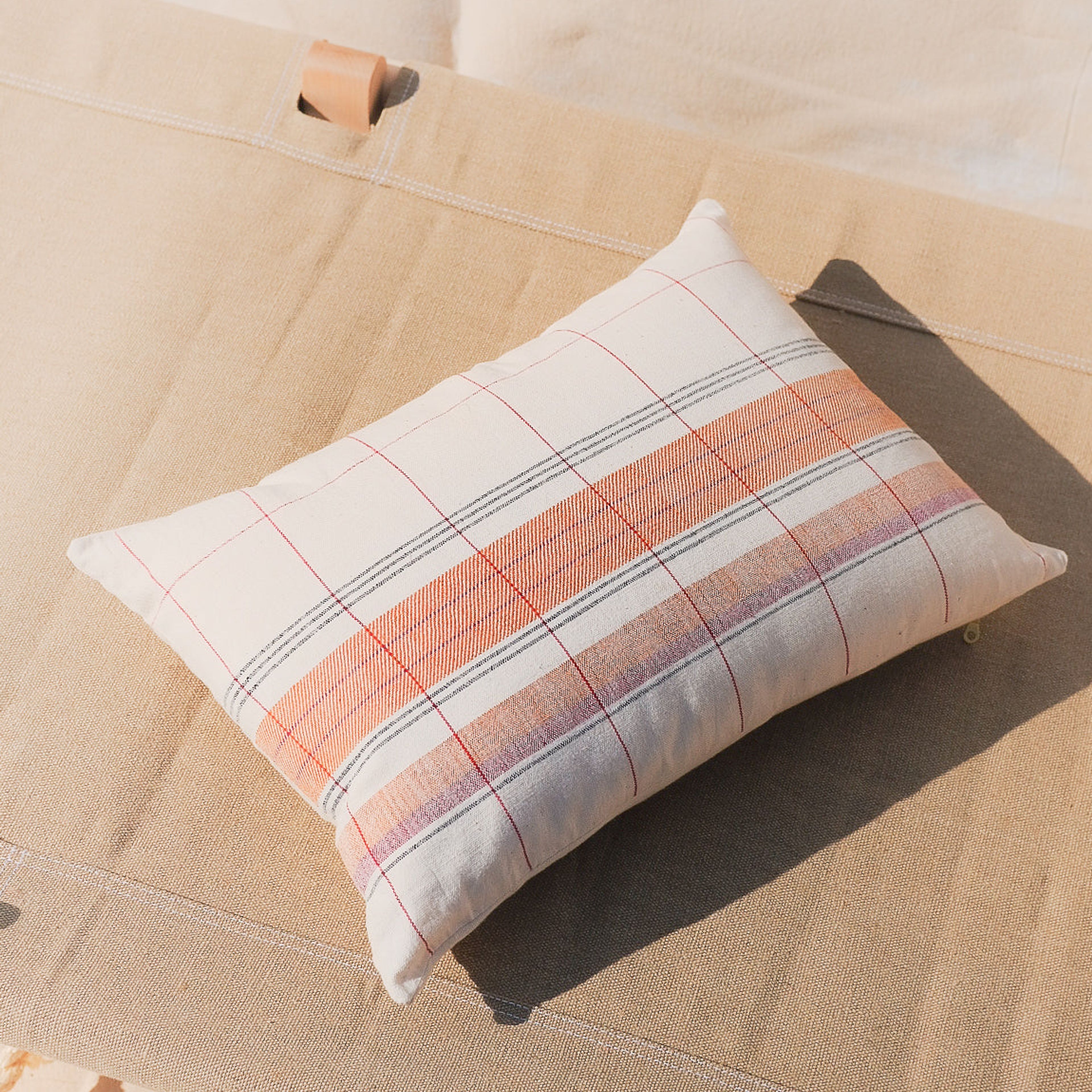 Razia - Organic Cotton Handwoven Pillow