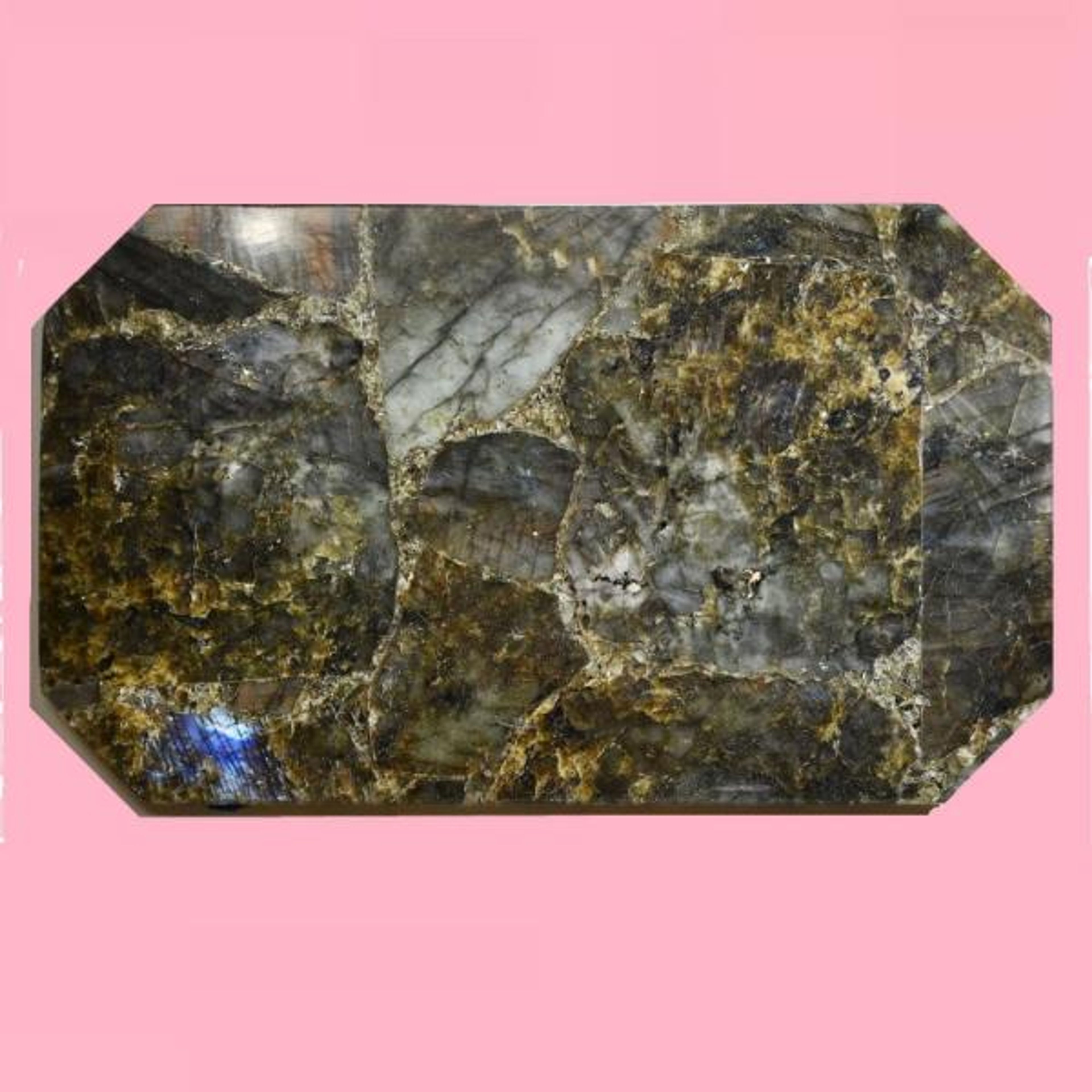 Labradorite Crystal Rectangle Tray