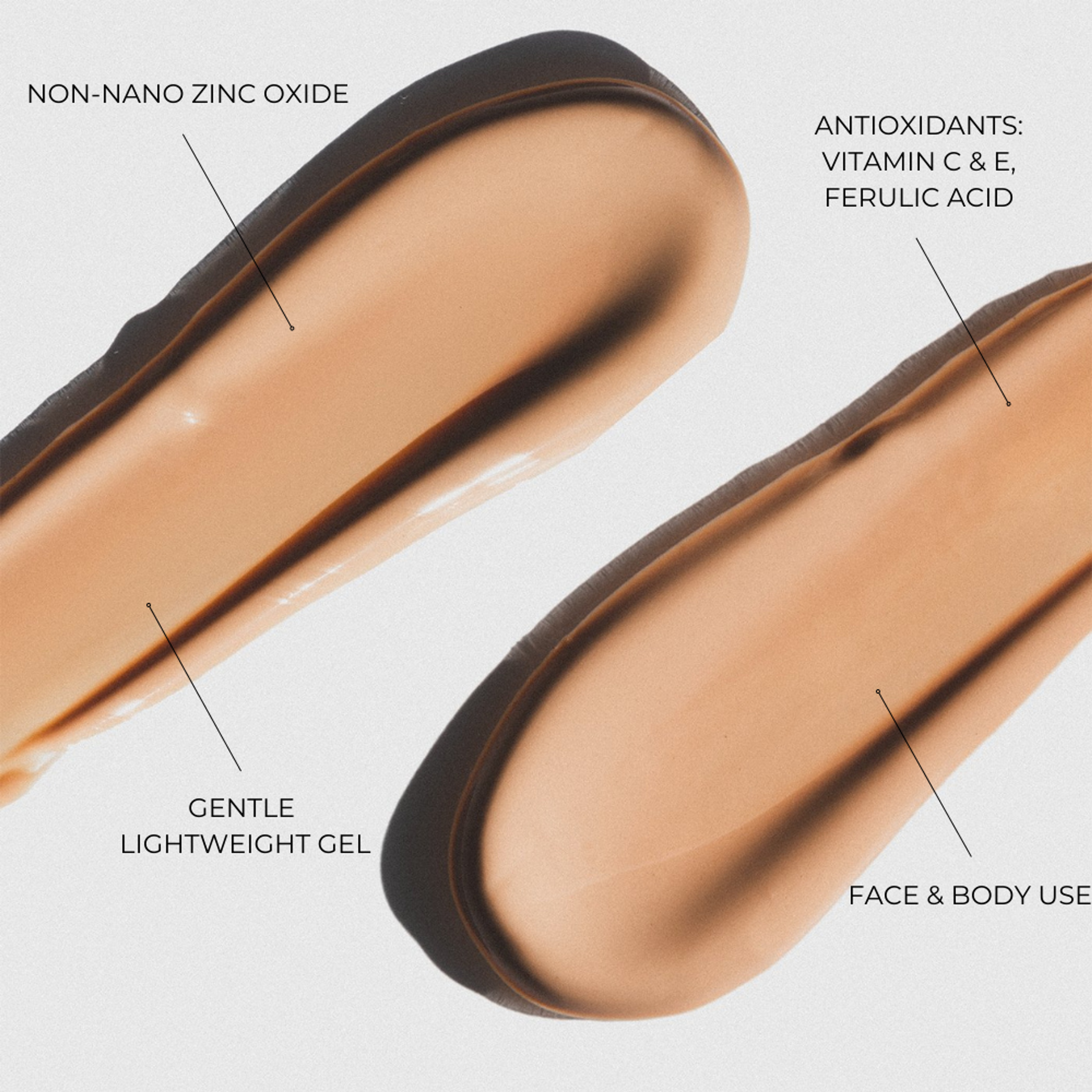 Clearly Zinq Tinted SPF 45 Mineral Body Gel