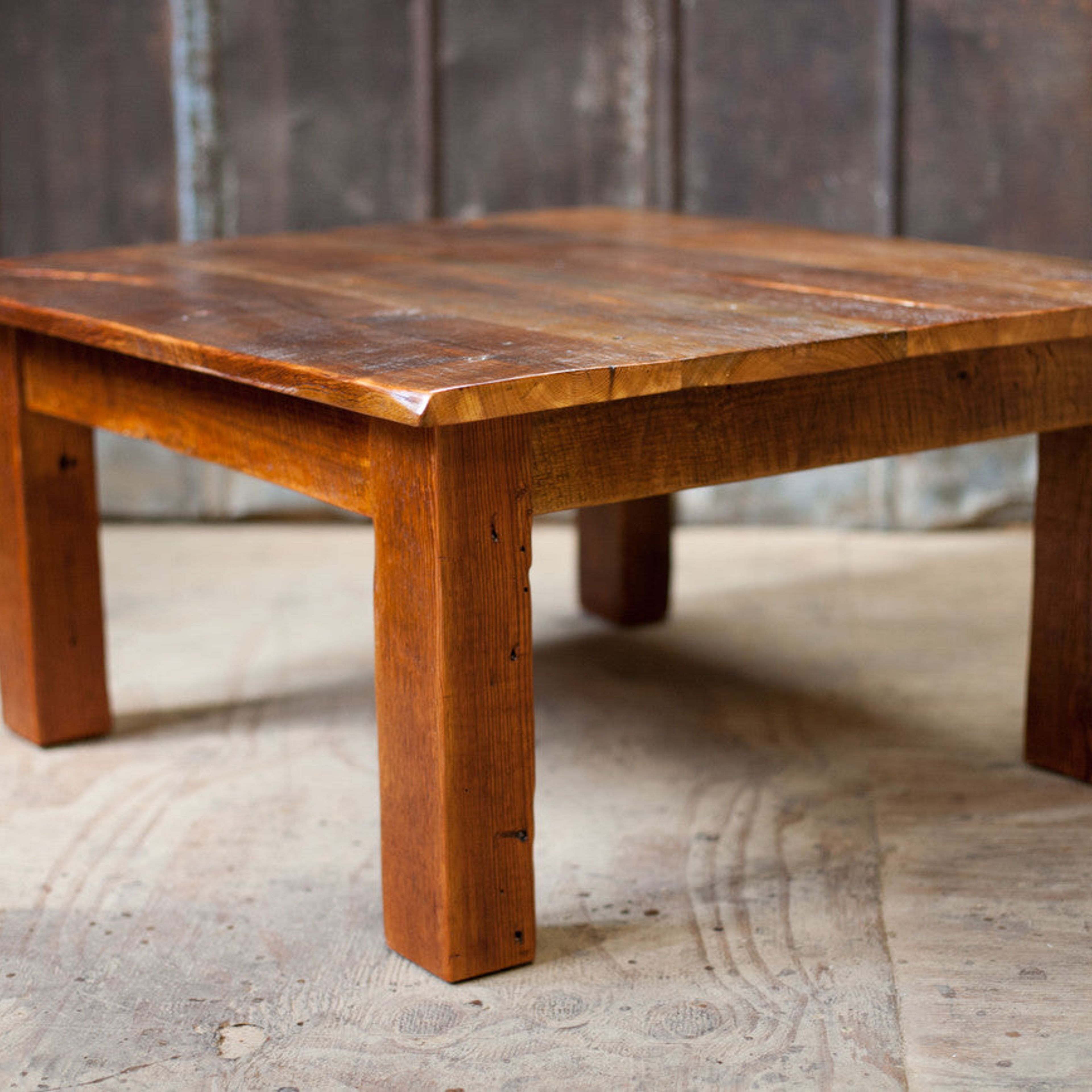 Coffee Table | Reclaimed Wood Square Coffee Table