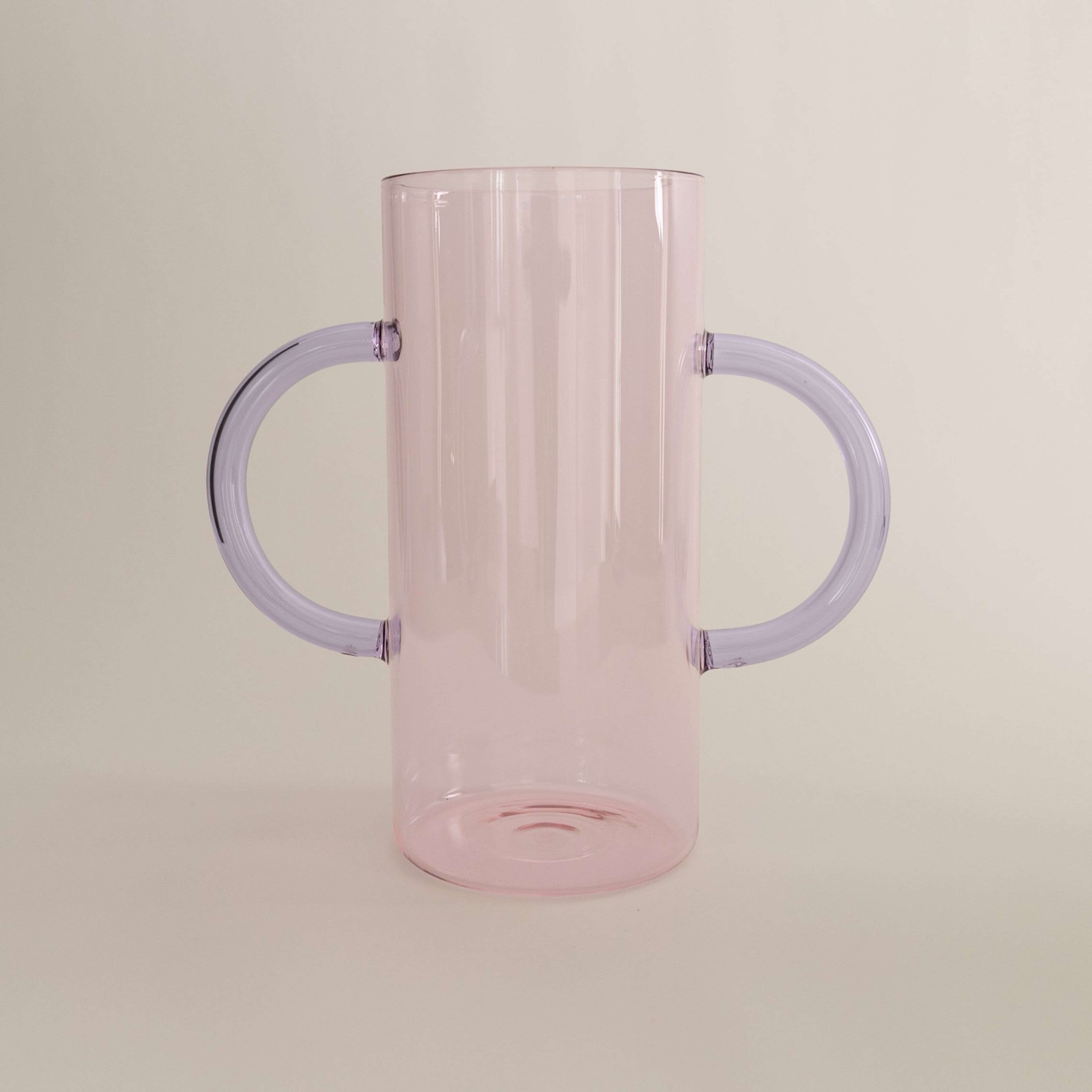 Handle Vase in Pink