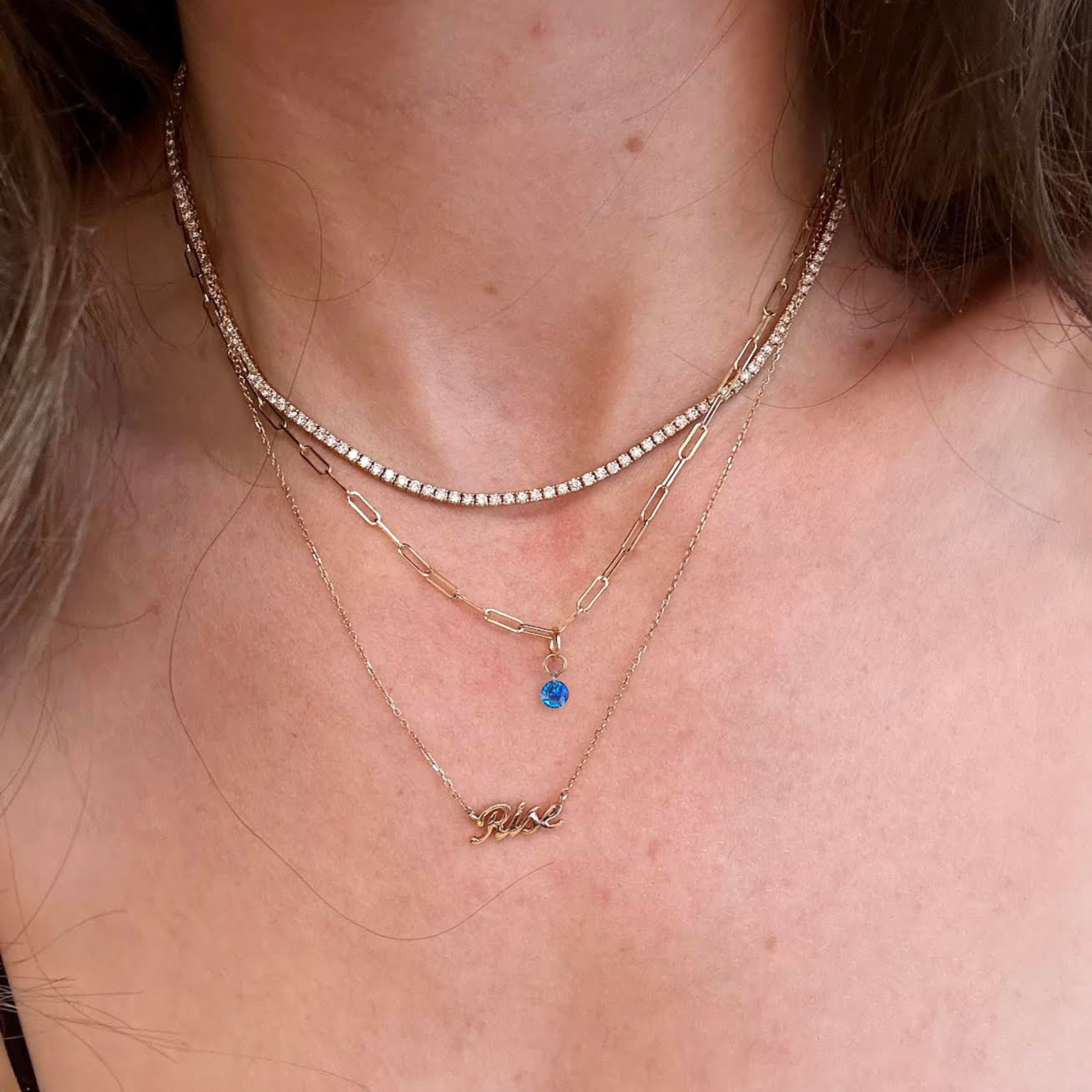 Delicate Paperclip Chain Necklace