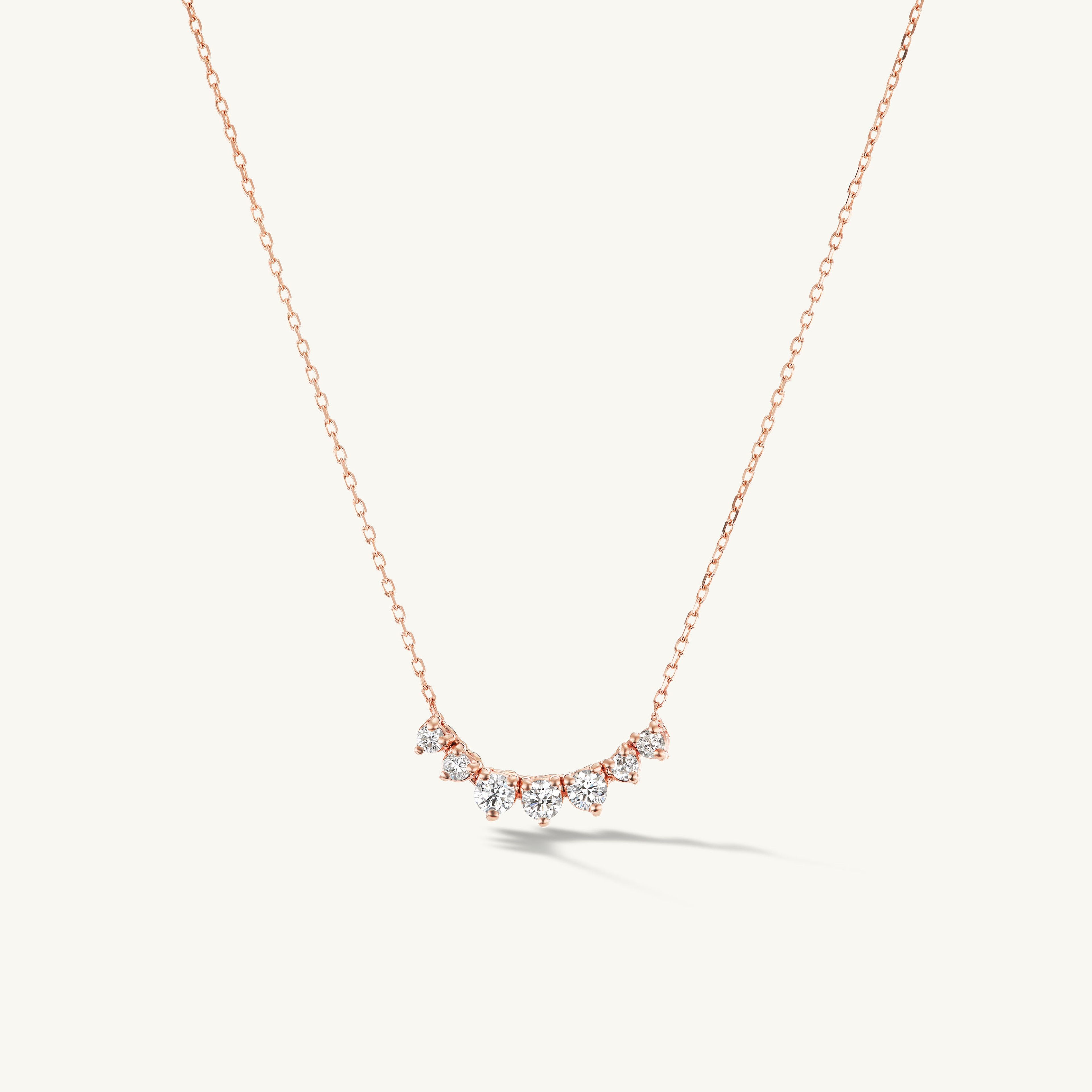 Petite Graduating Diamond Necklace