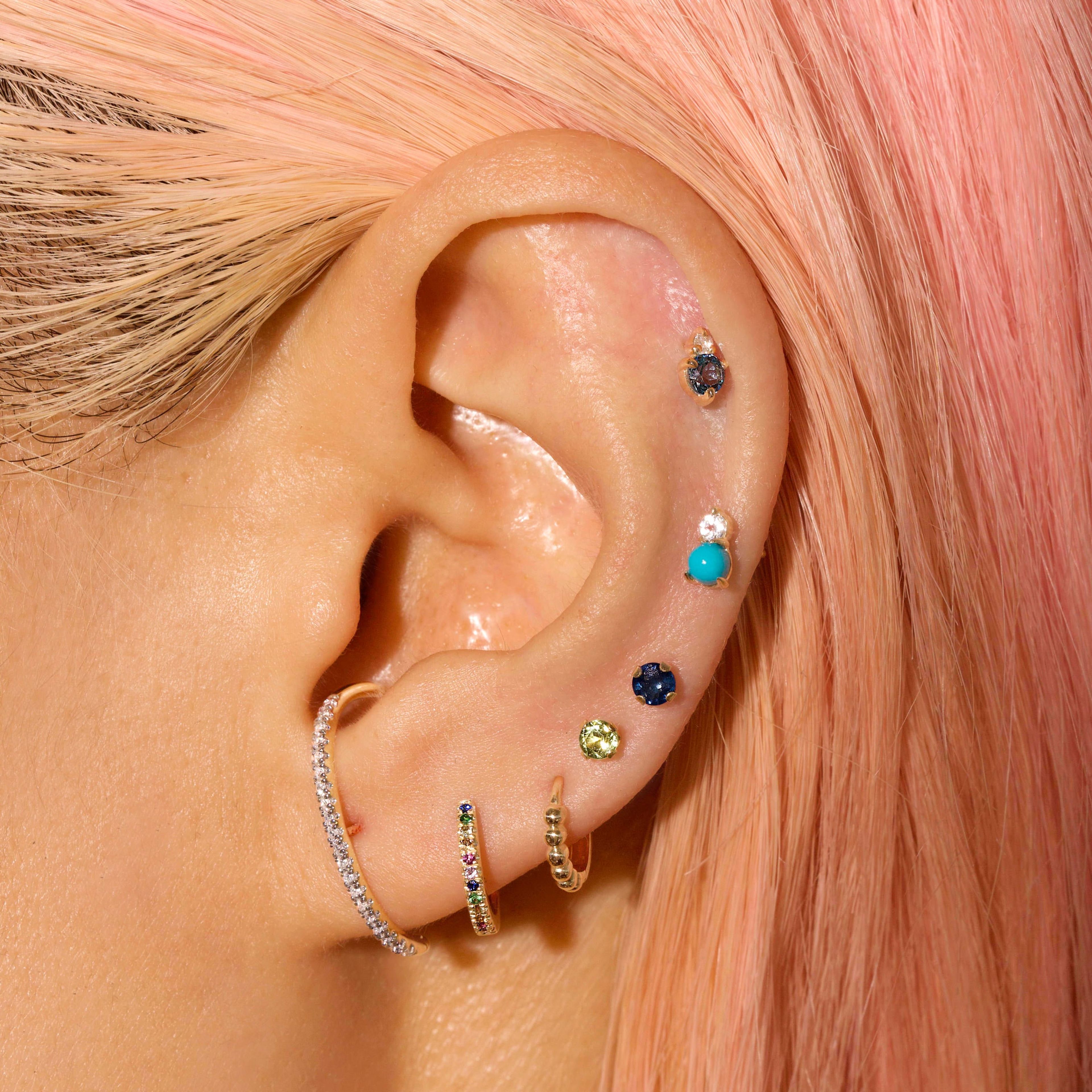 Tiny Birthstone Earrings
