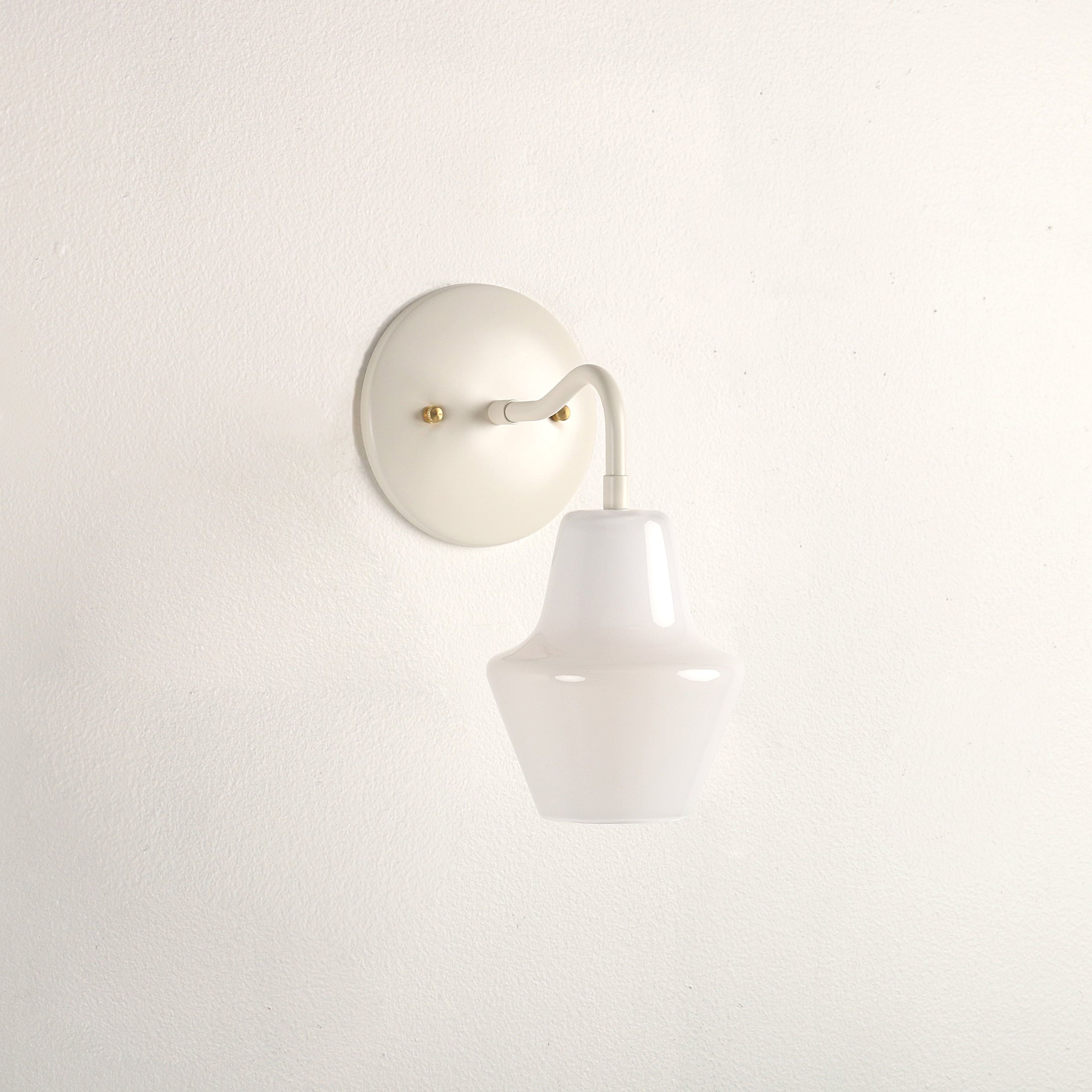 Limited Edition: Cumberland Sconce in Opal White with Country Cream