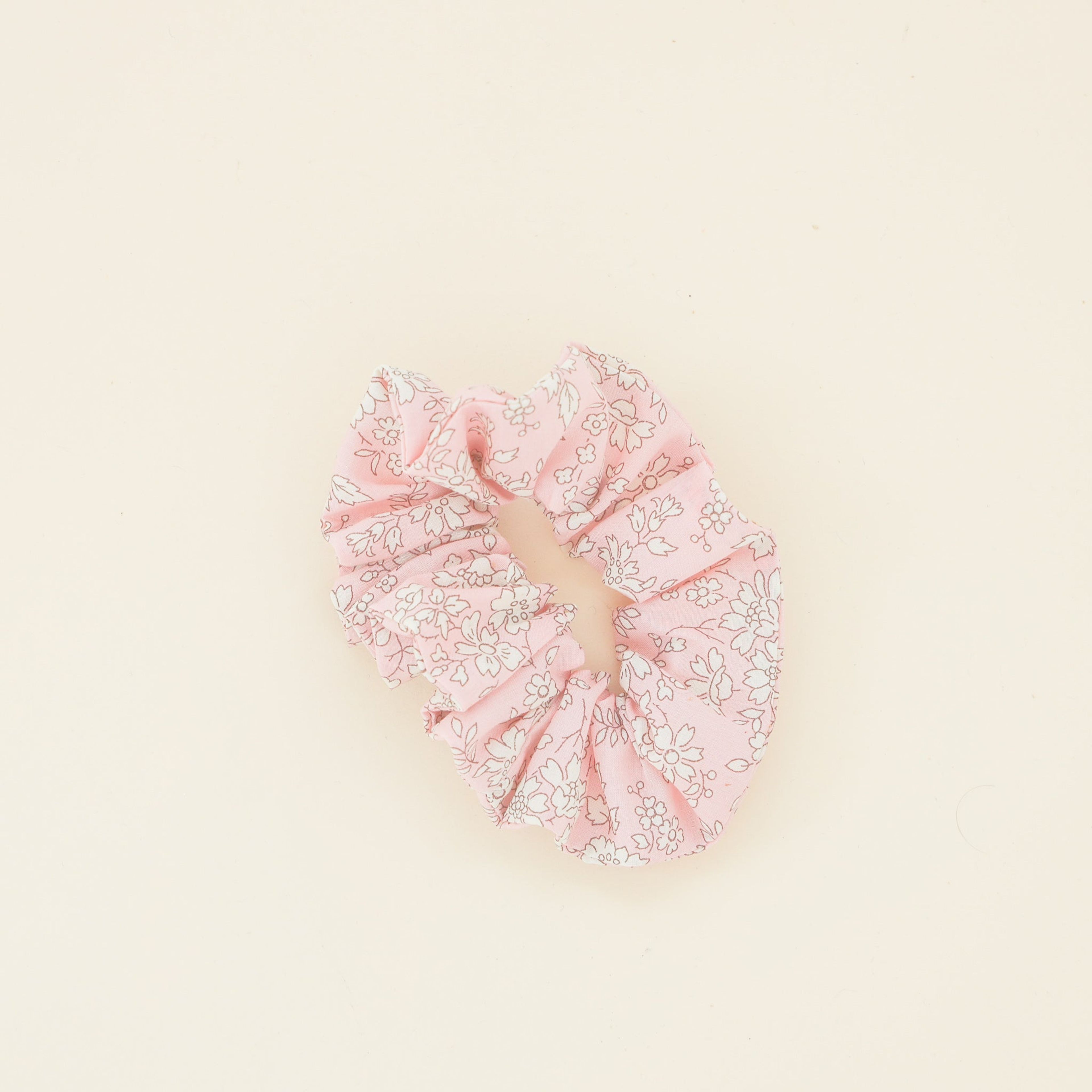Adult Scrunchie in Light Pink Floral