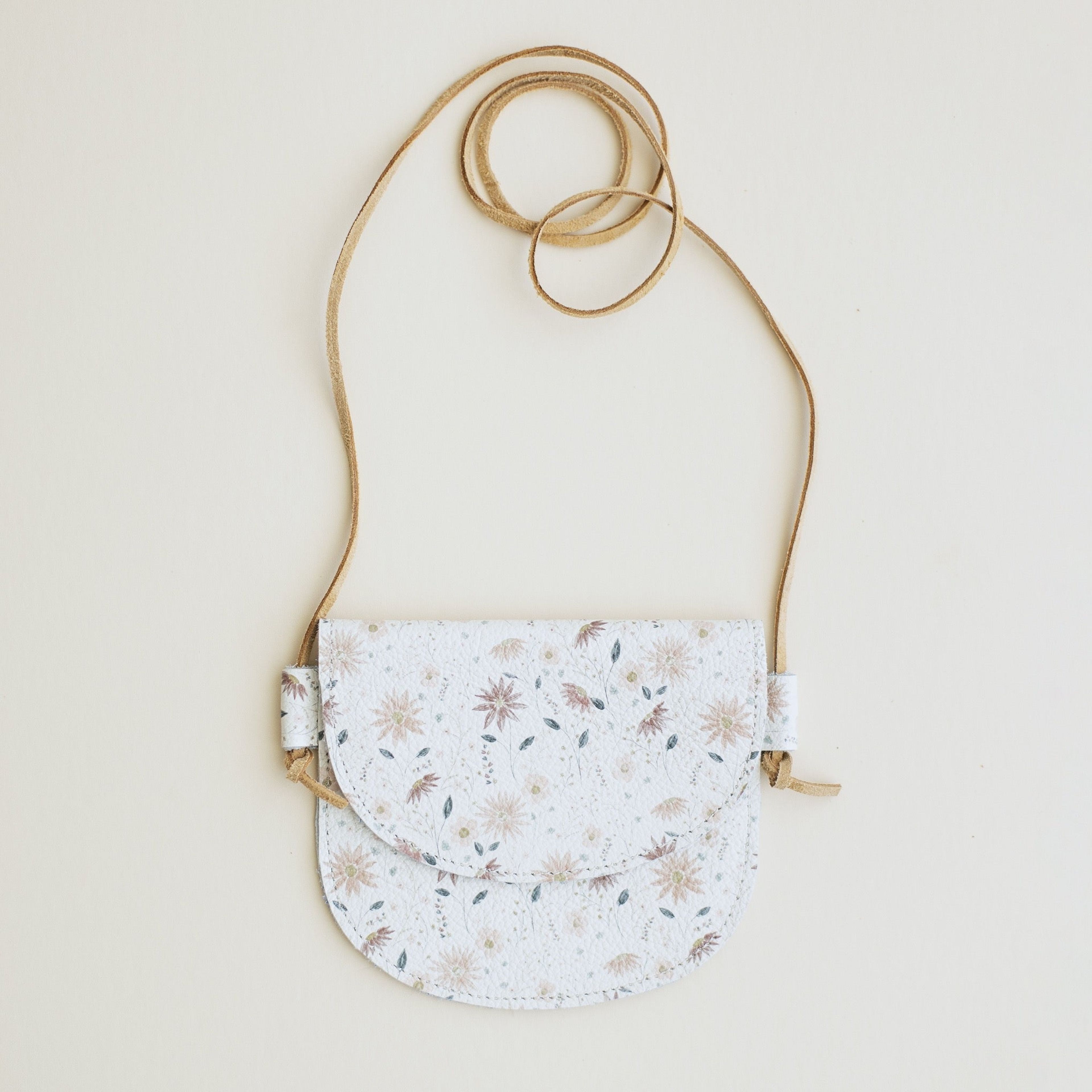 Toddler Leather Purse in Bloom