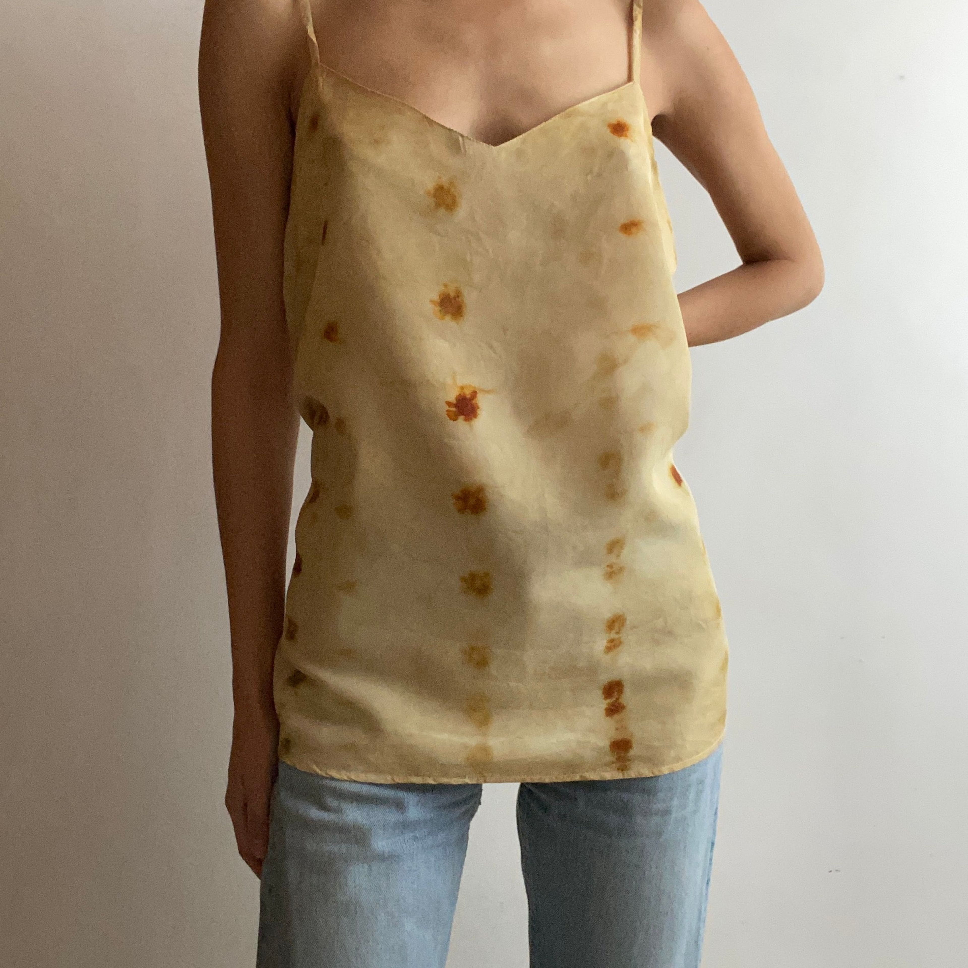 Plant Dyed Vintage Silk Camisole