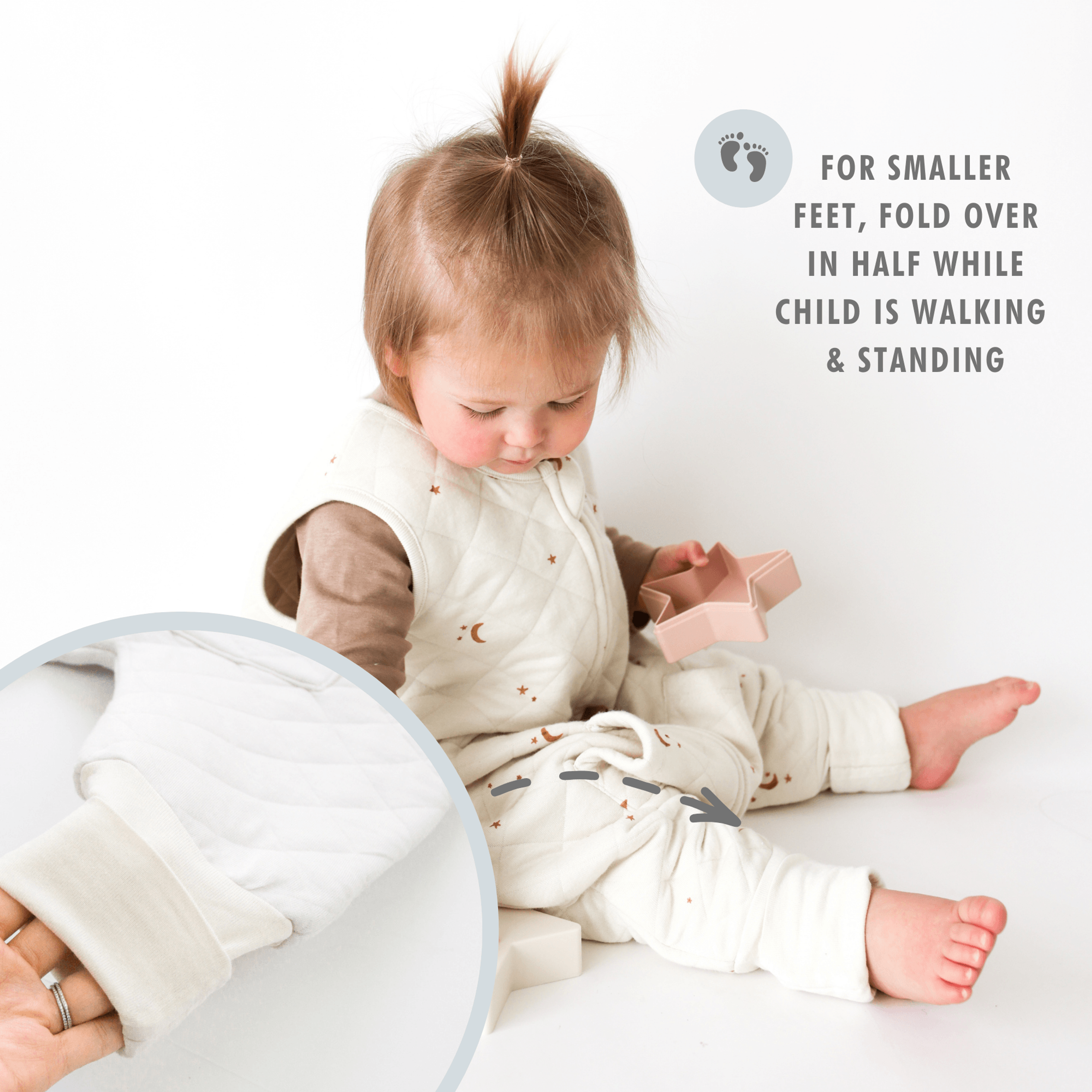 Tealbee DREAMSUIT: Toddler Sleep Sack with Feet 2T 3T - 1.2 TOG