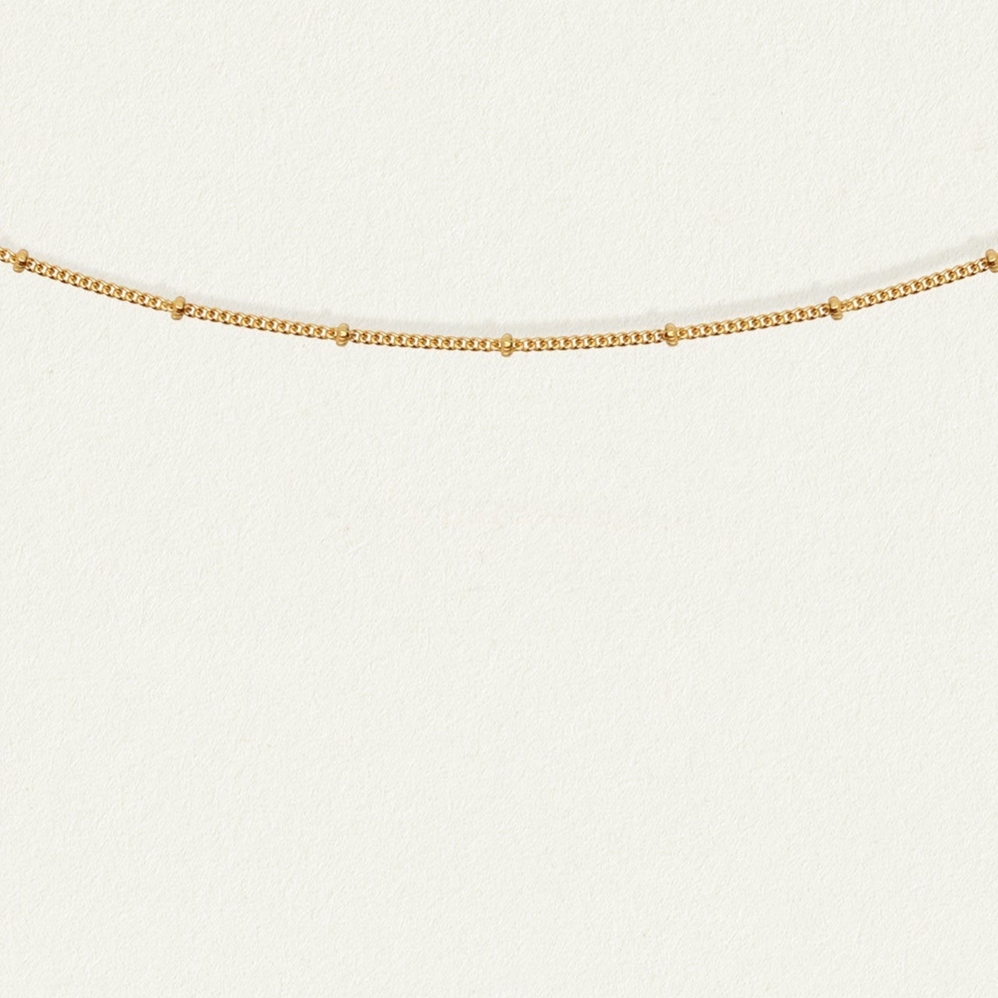 Fine Choker Chain Necklace Gold Vermeil