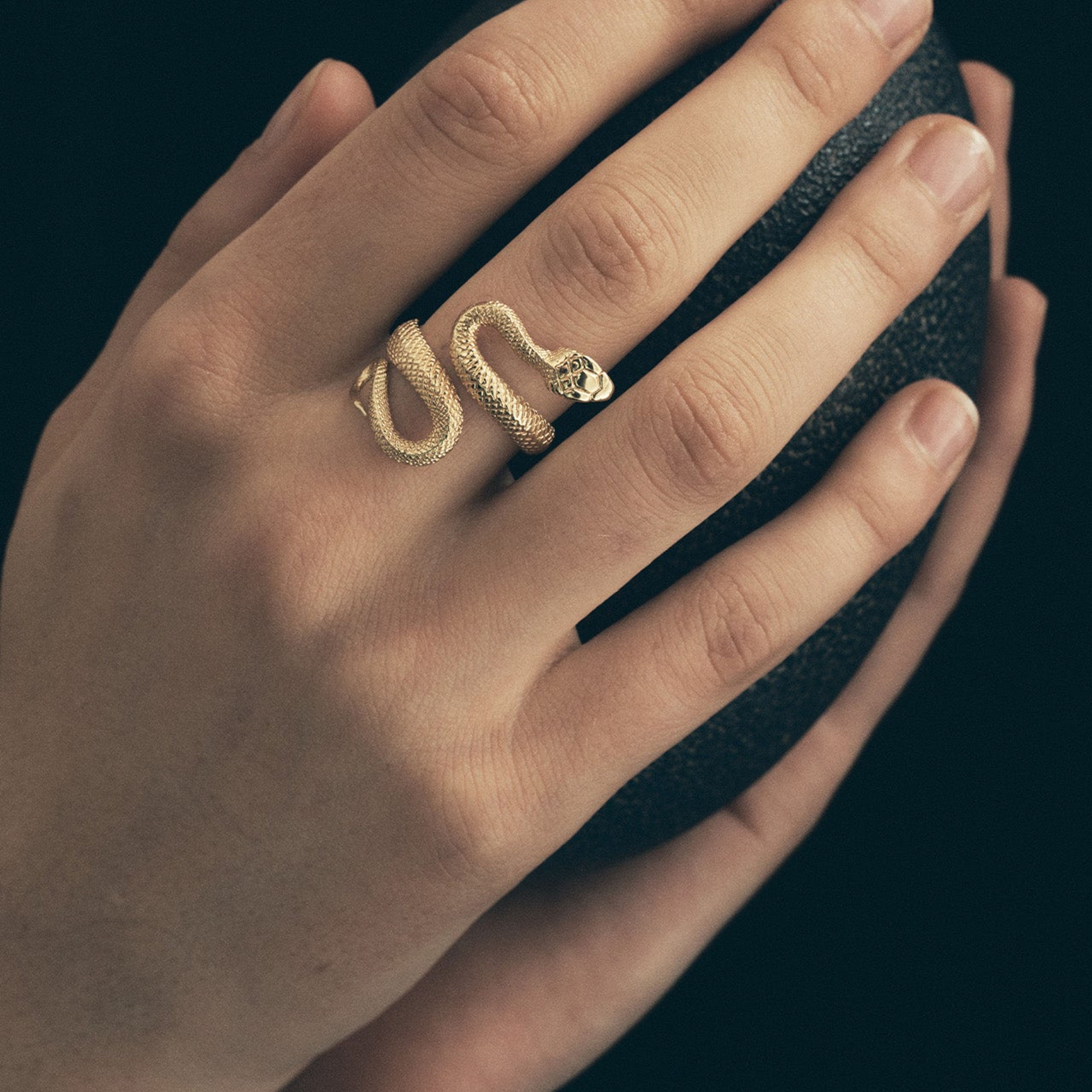 Serpent Ring Gold Vermeil