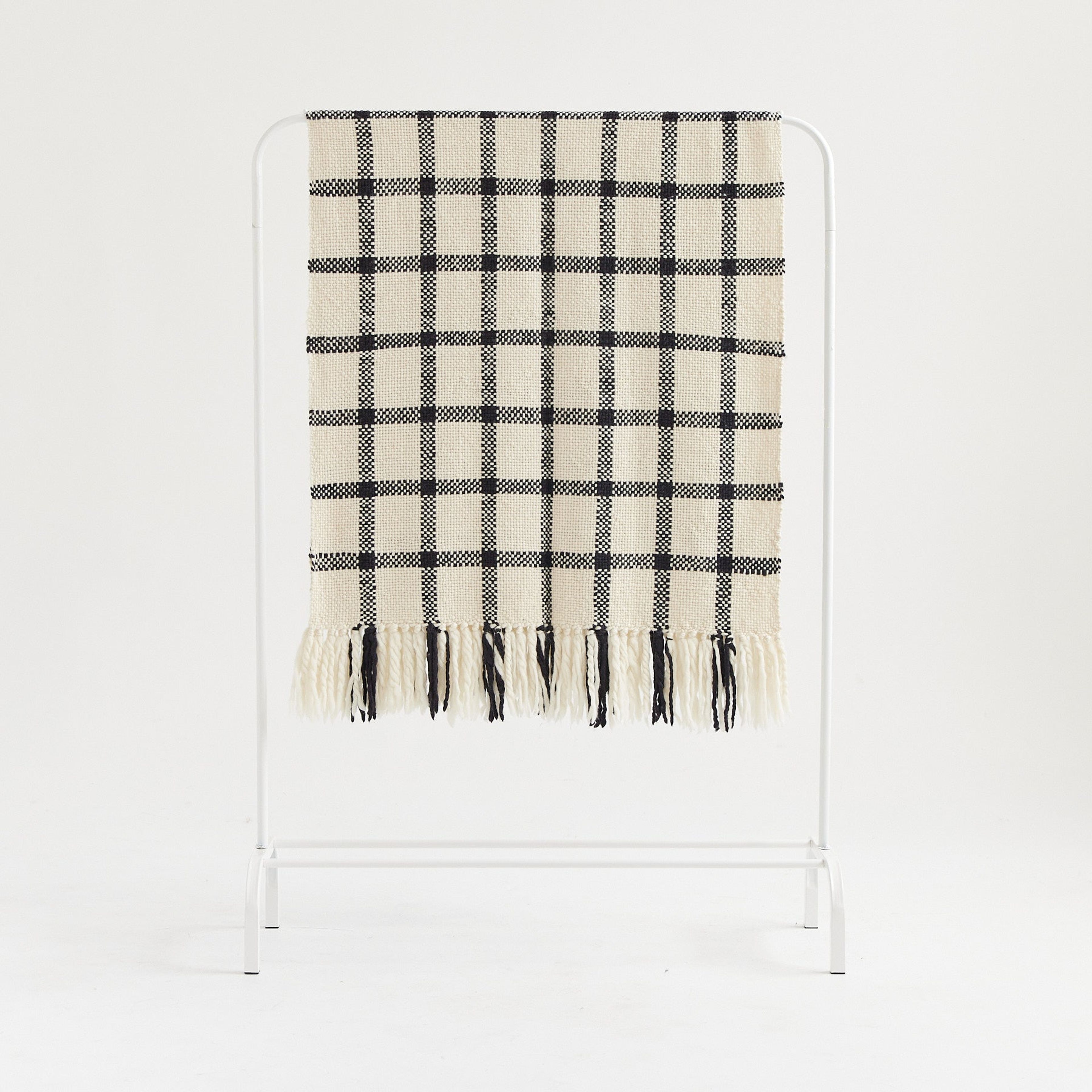 Merino Wool Plaid Blanket - Cozy Sustainable Comfort for Your Home