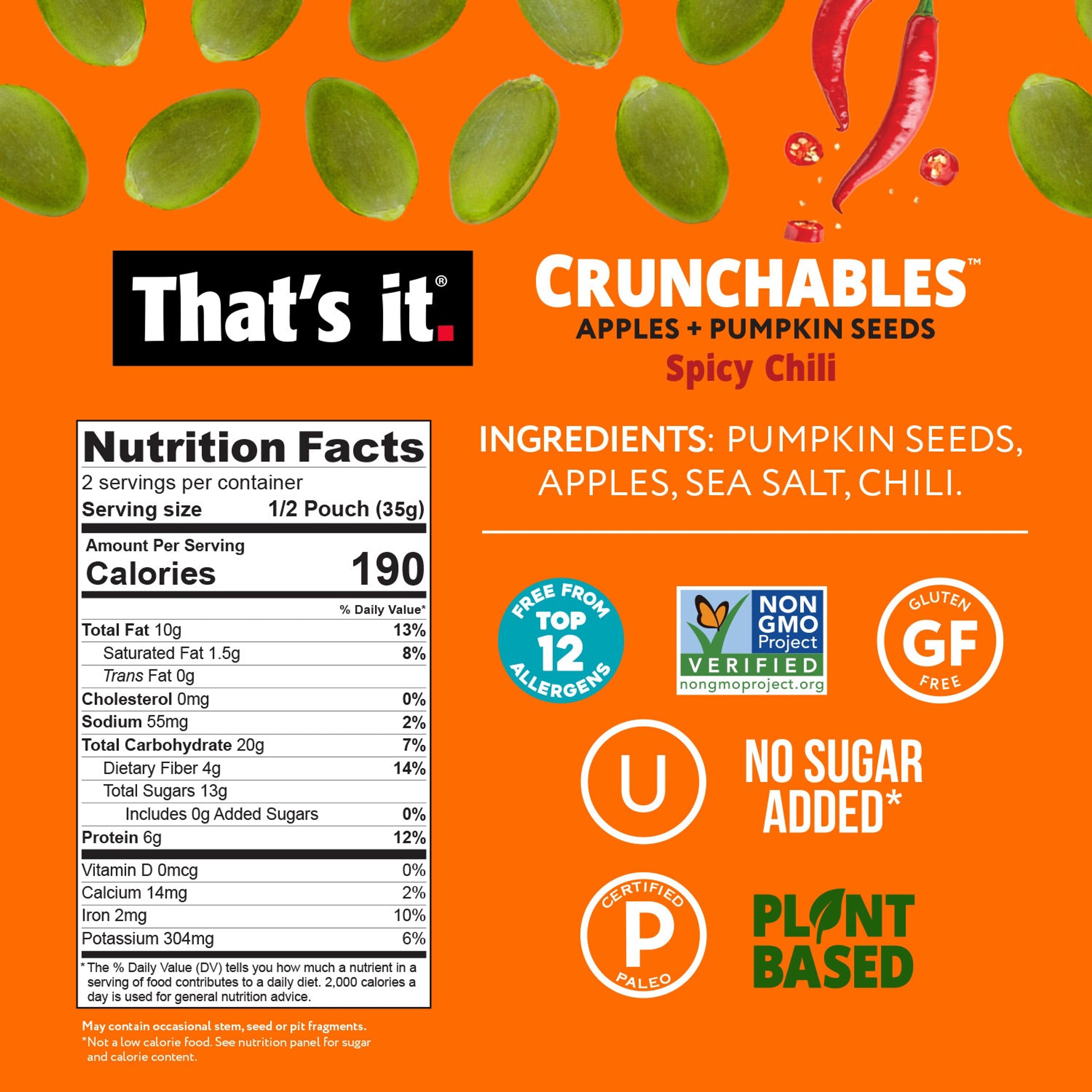 Apple + Pumpkin Seed Crunchables Variety Pack