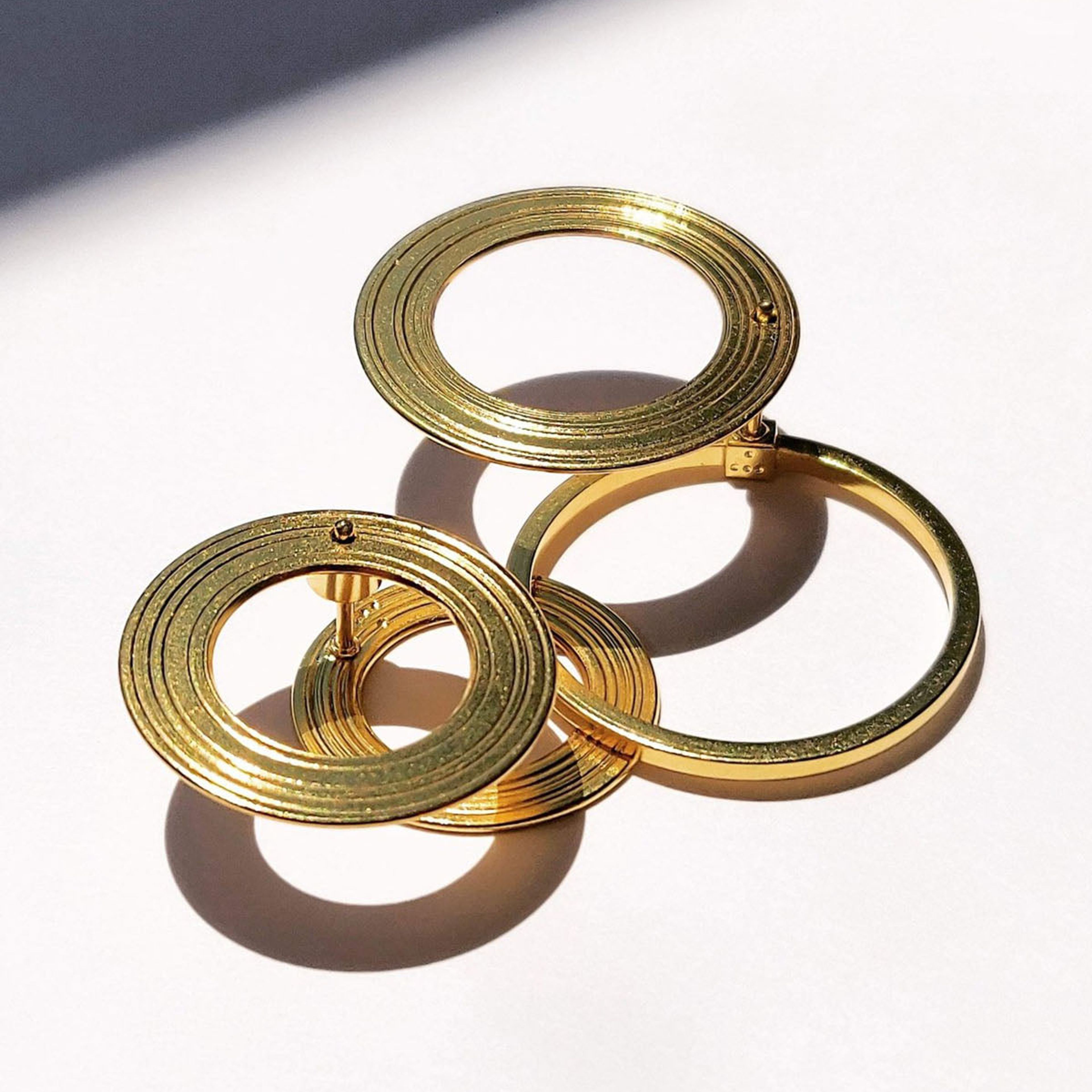 Orbit 4: Gold Earrings