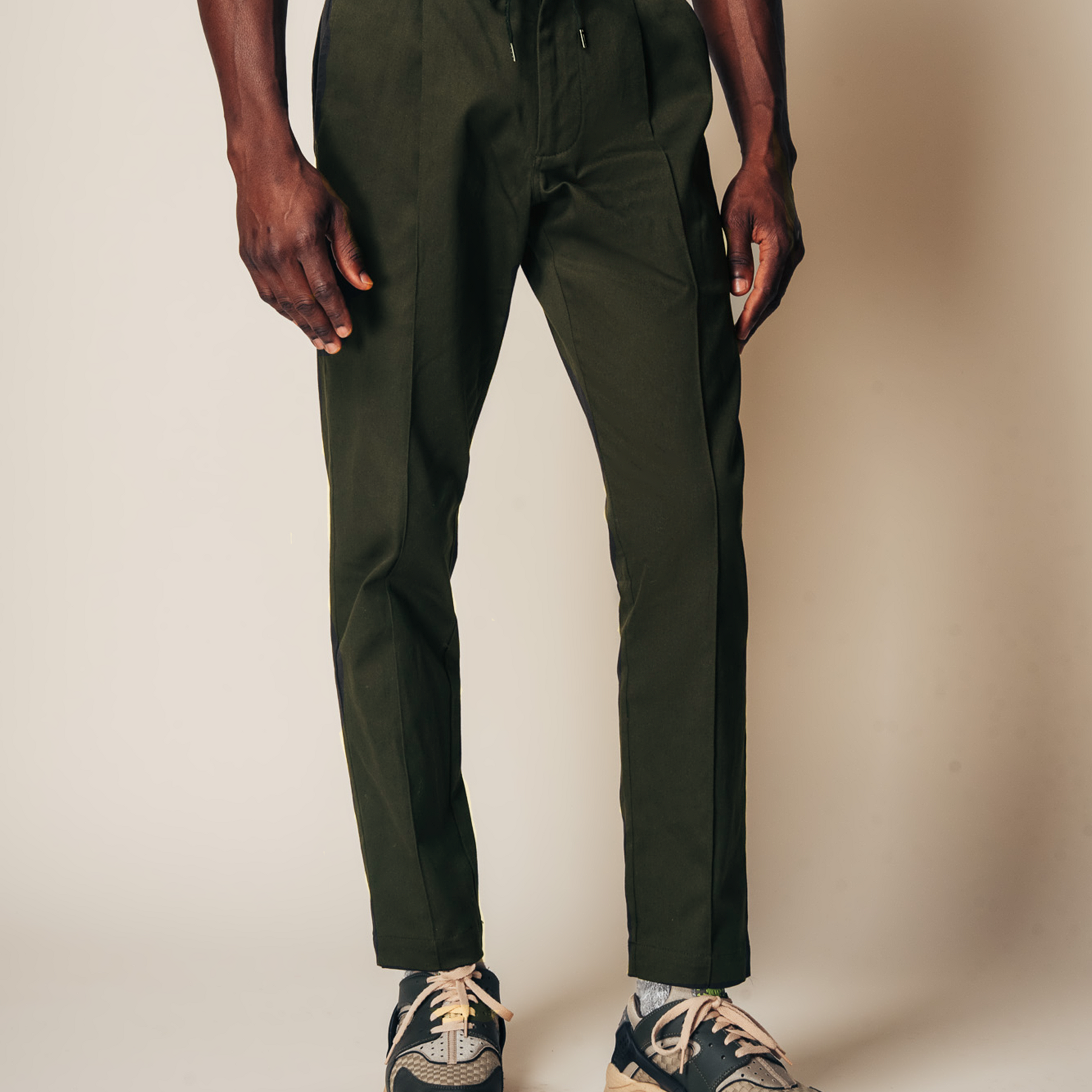Tansy Pleated Trousers - Olive