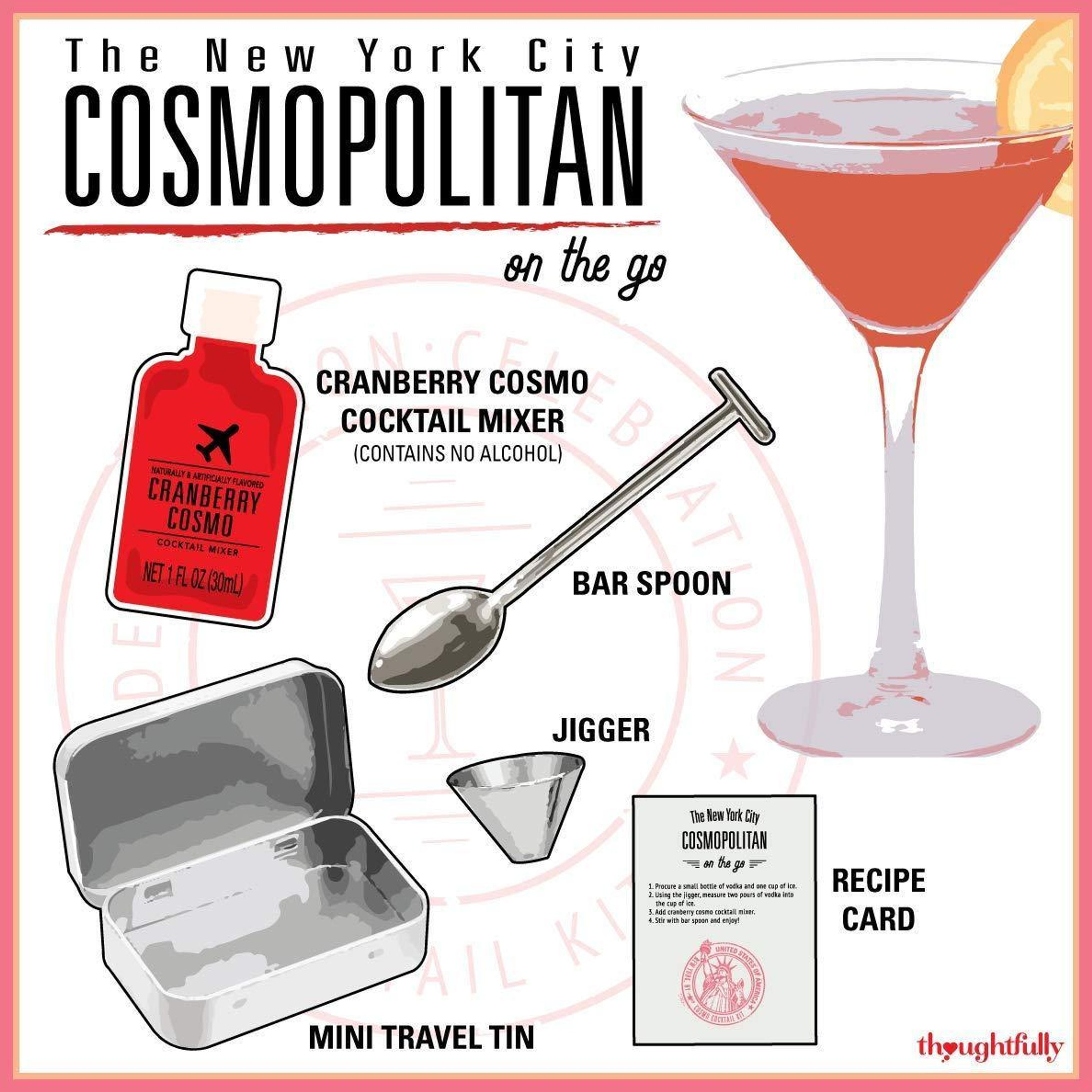 Cosmopolitan Mixer Travel Tin