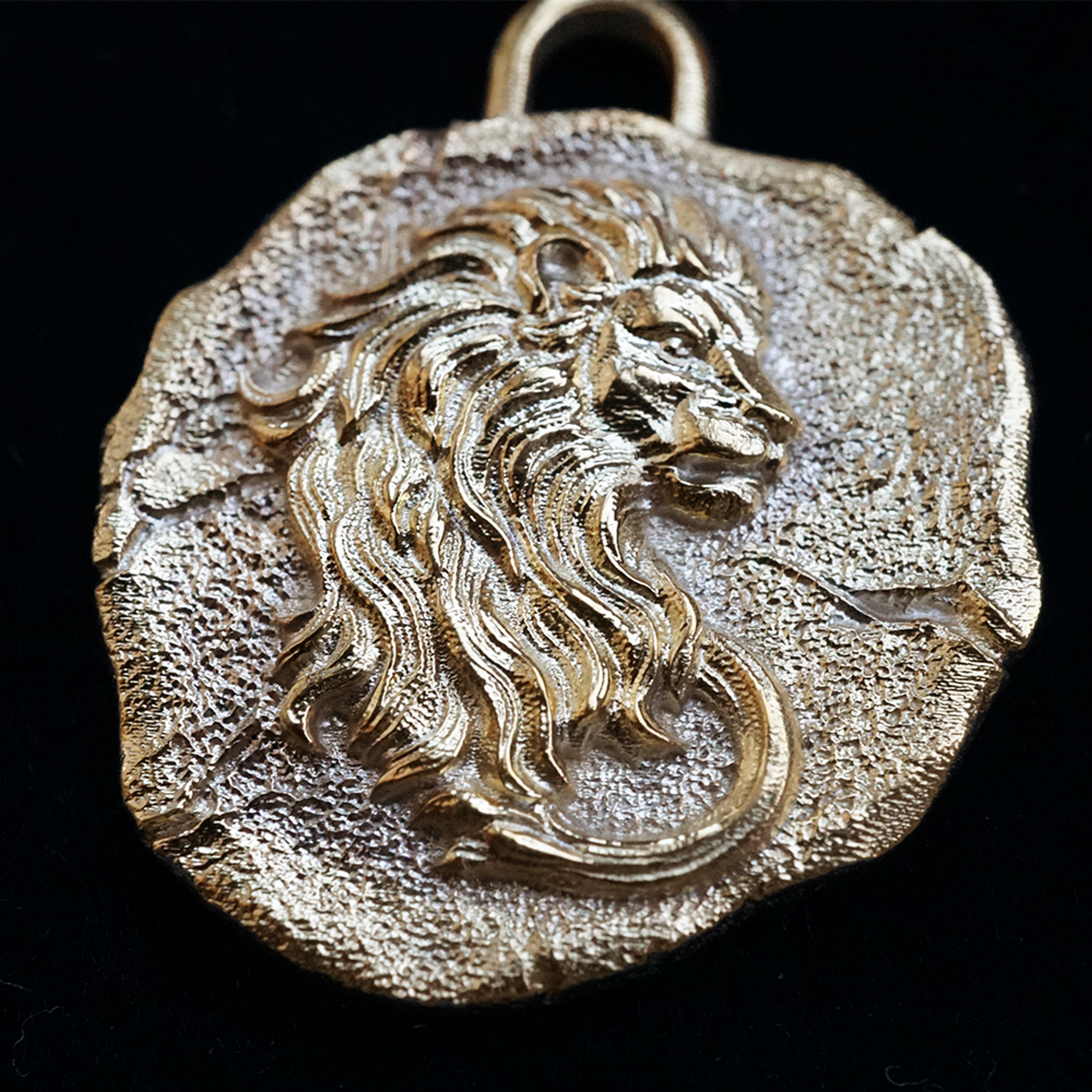 Leo Zodiac Pendant in Sterling Silver and 14K Gold