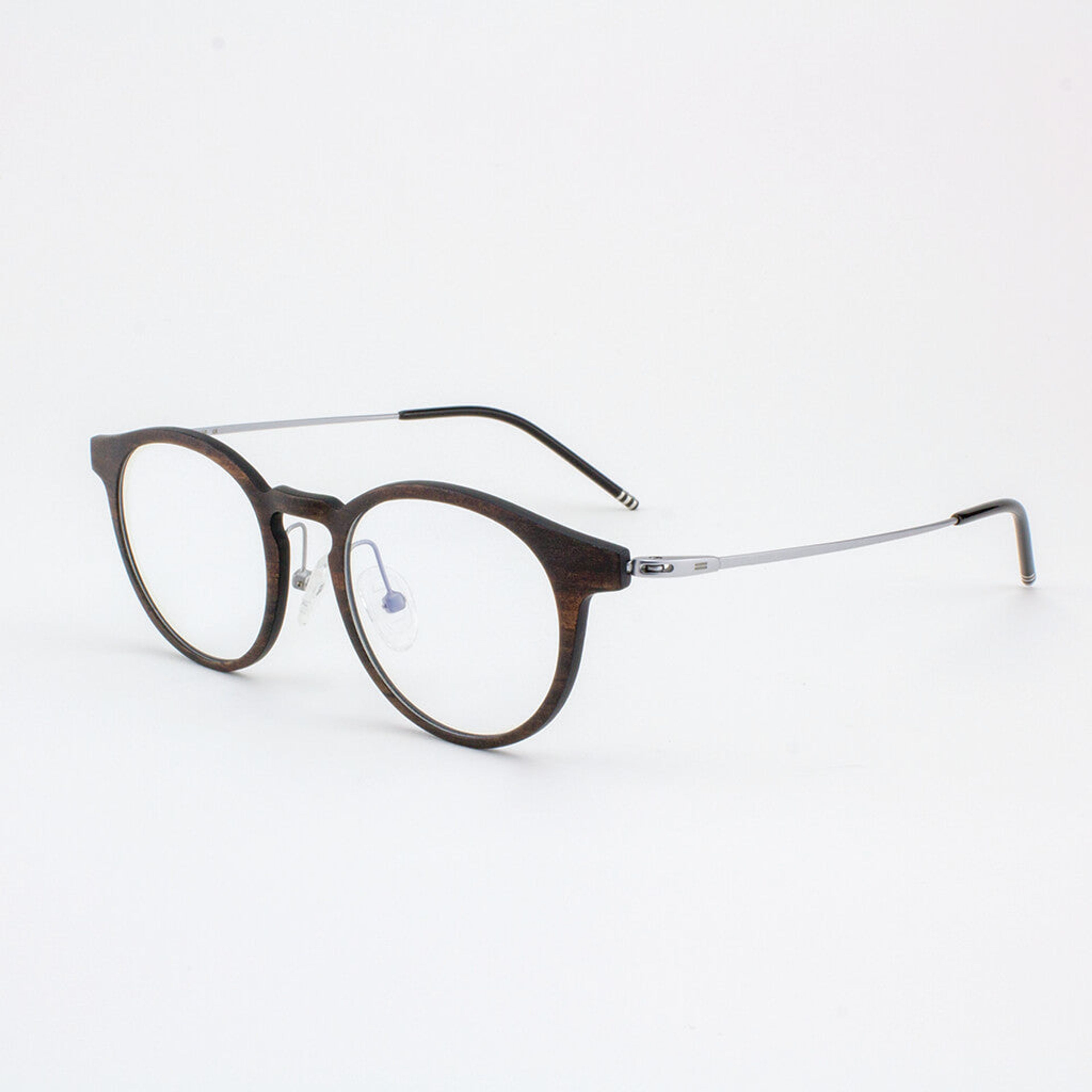 Marion - Featherlight Titanium & Wood Eyeglasses