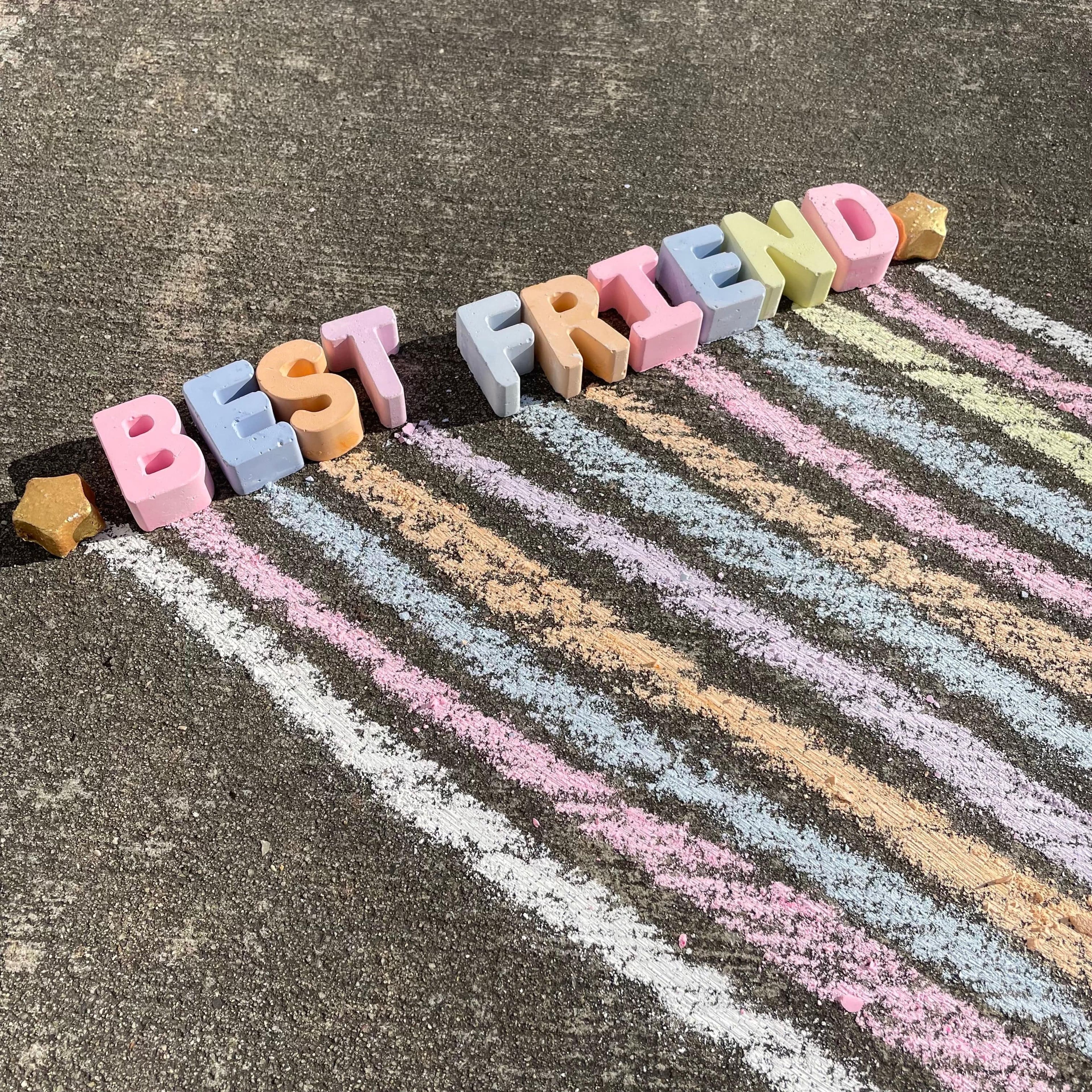 New! Best Friend - Handmade Sidewalk Chalk