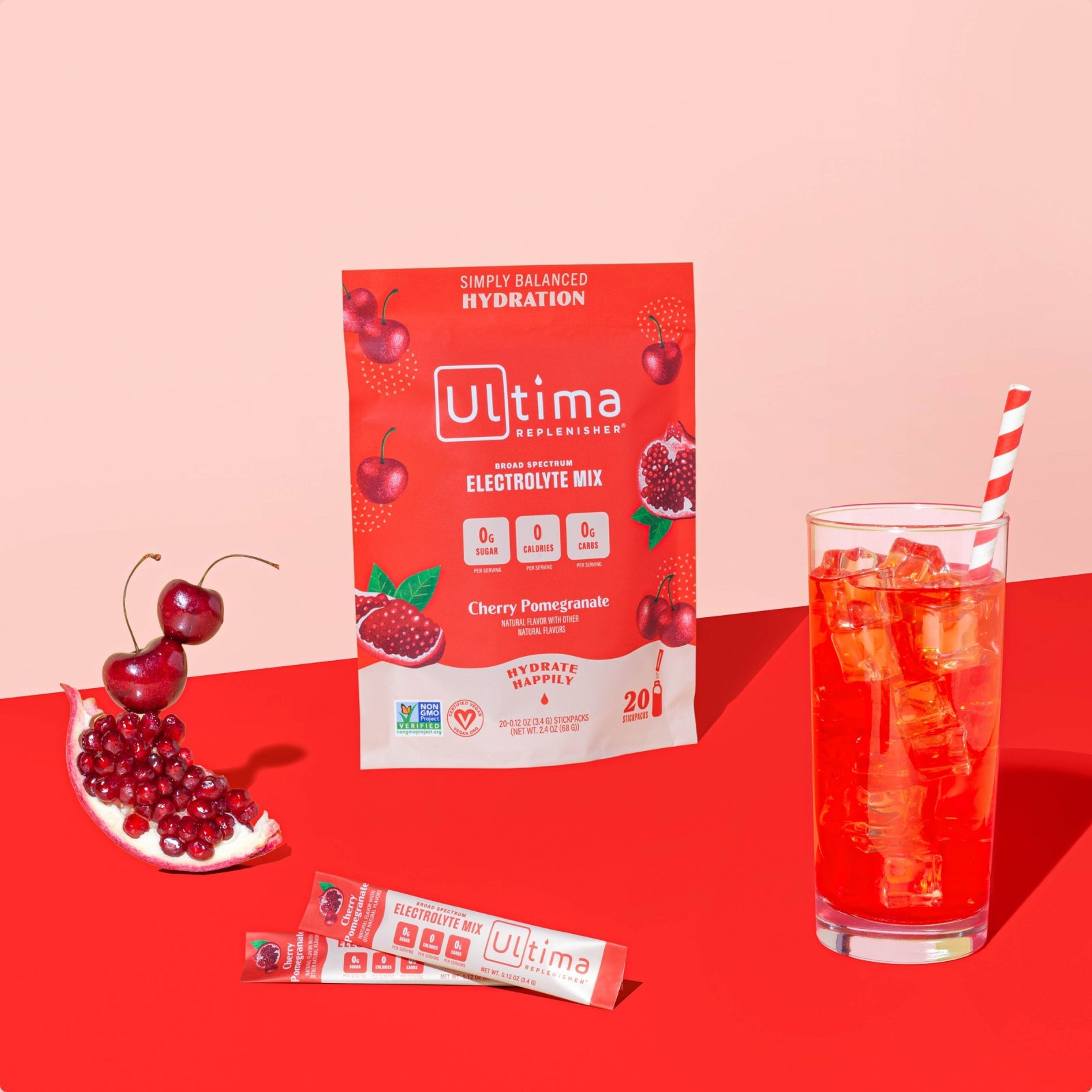 Cherry Pomegranate electrolyte drink mix