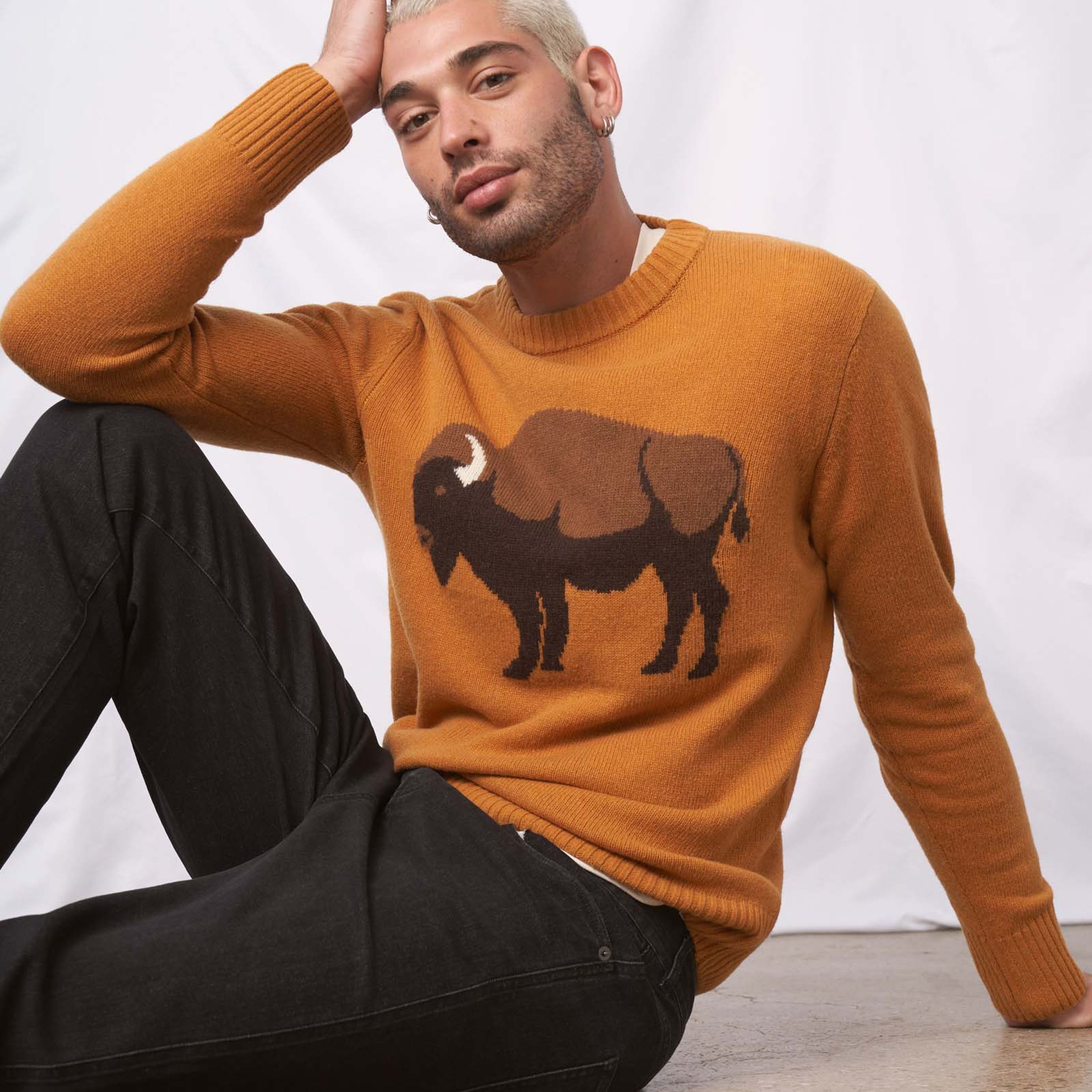 Recycled Bison Sweater