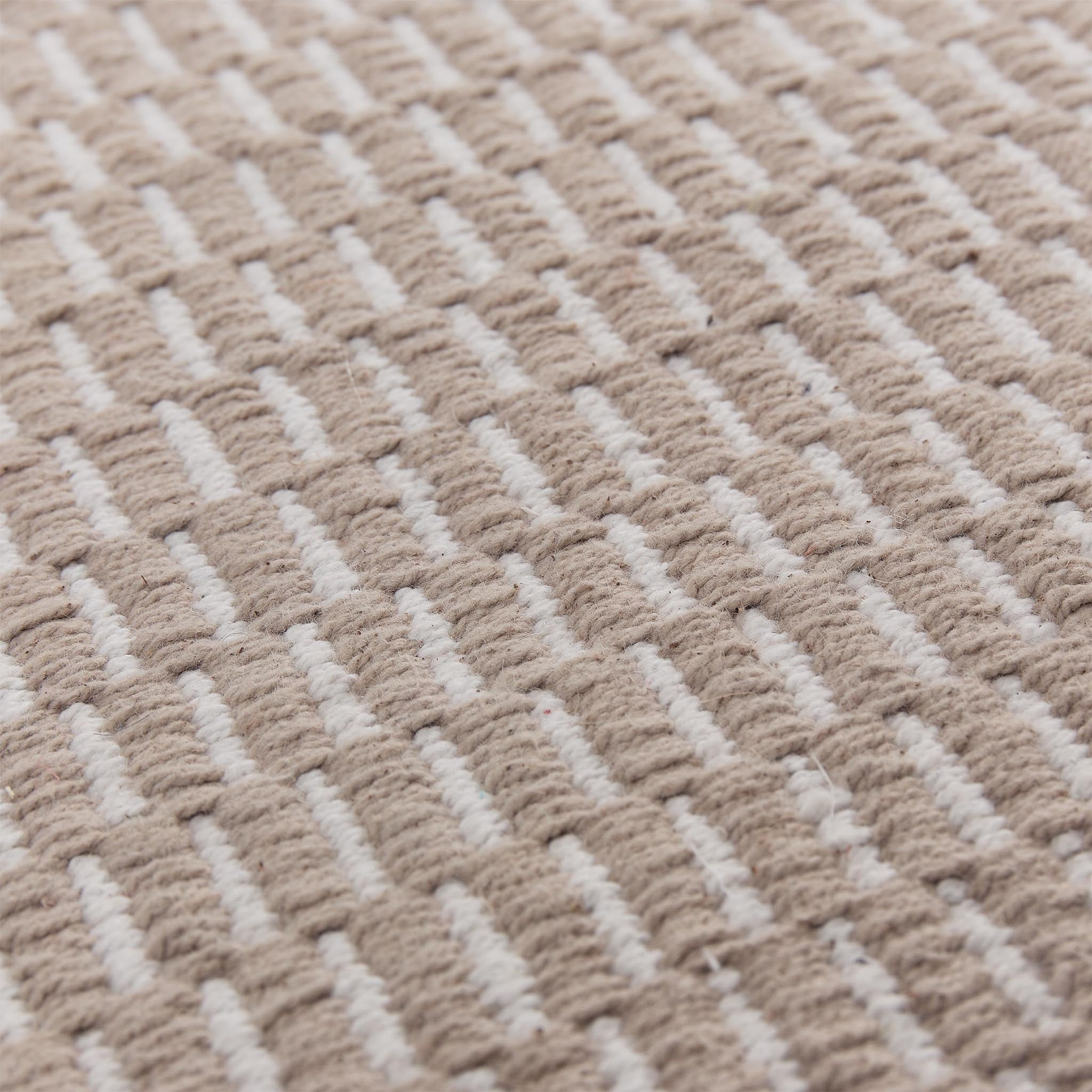 Upani Cotton Rug [Sandstone melange/Natural white]