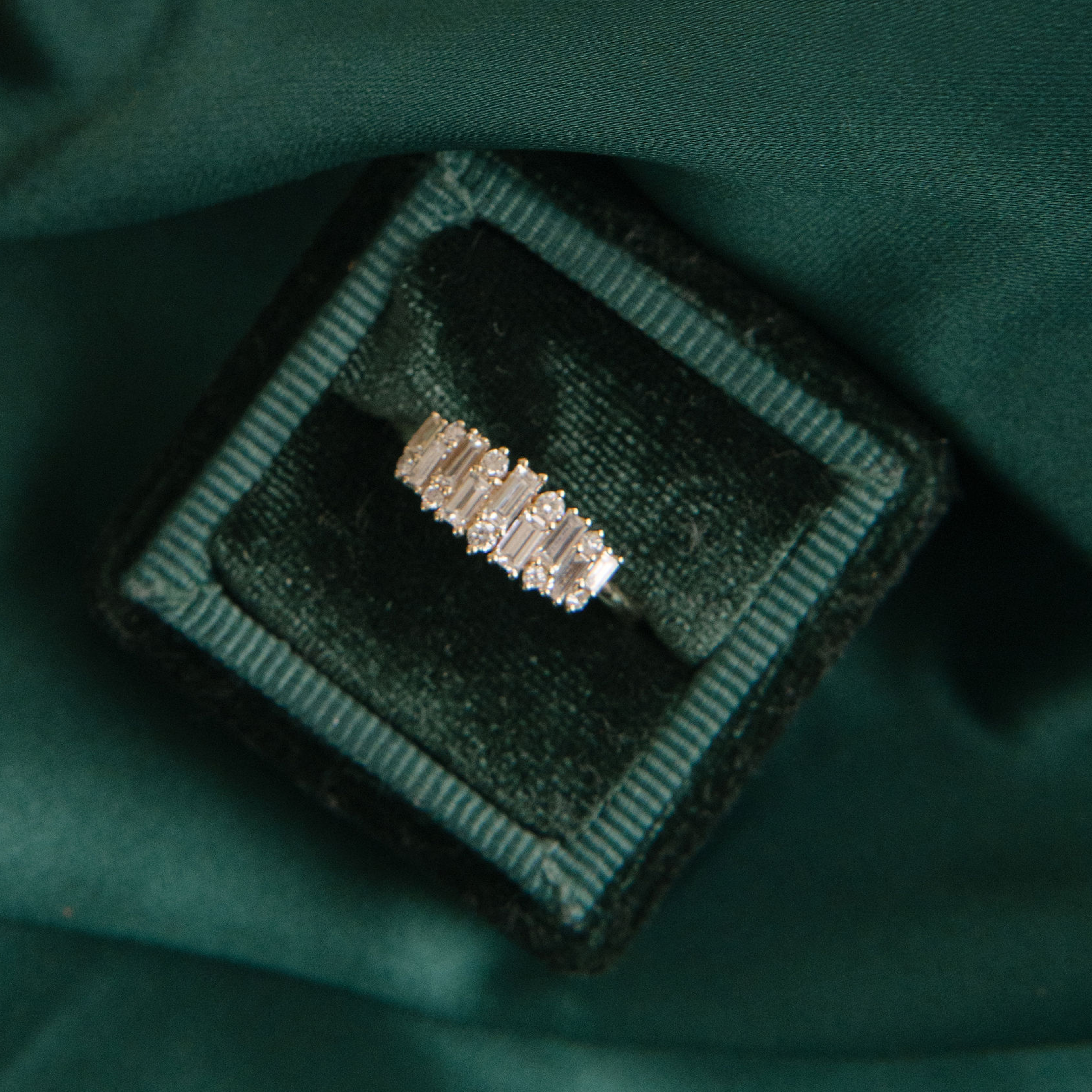 Mosaic Baguette Diamond Ring