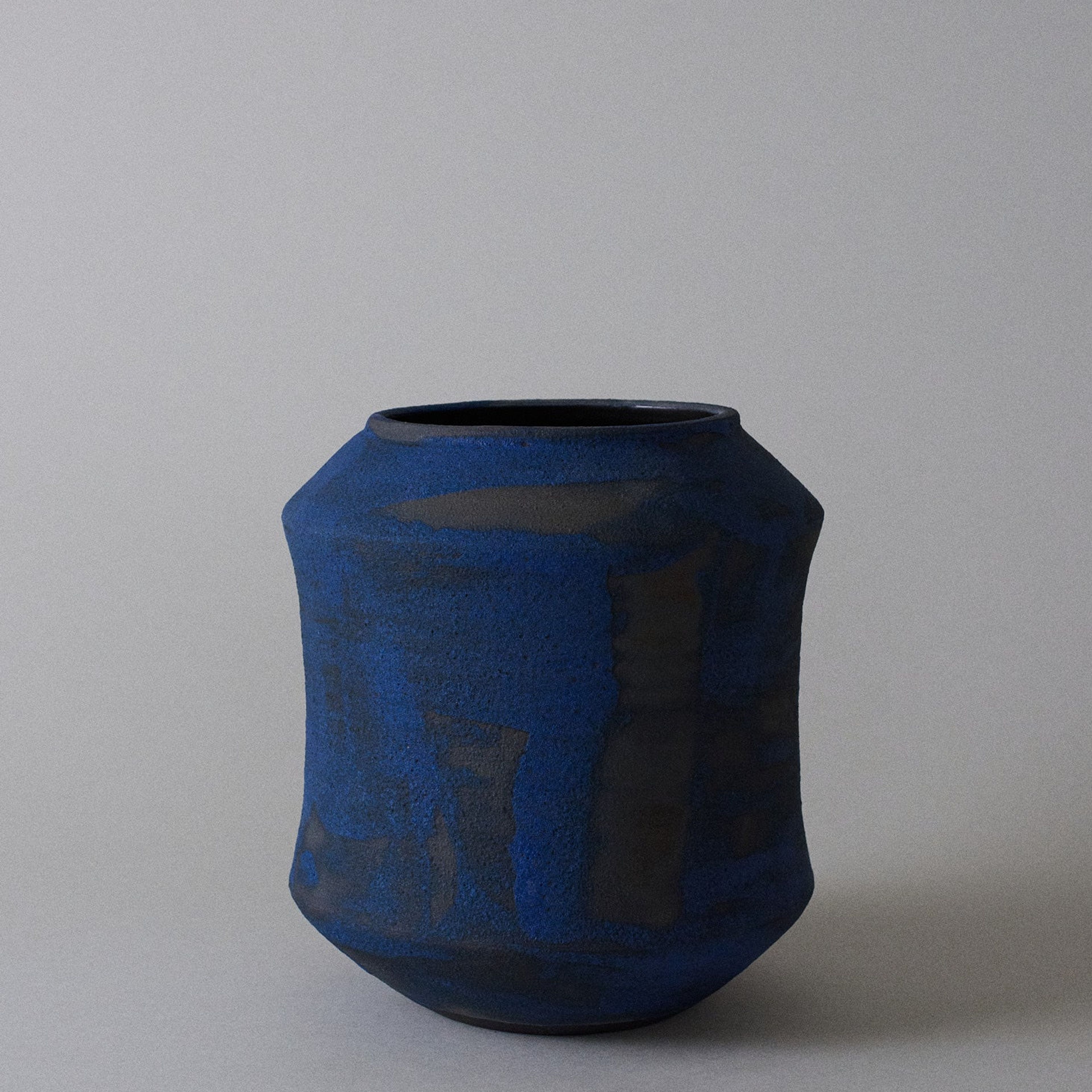 Elle Series Vase in Brushed Cobalt