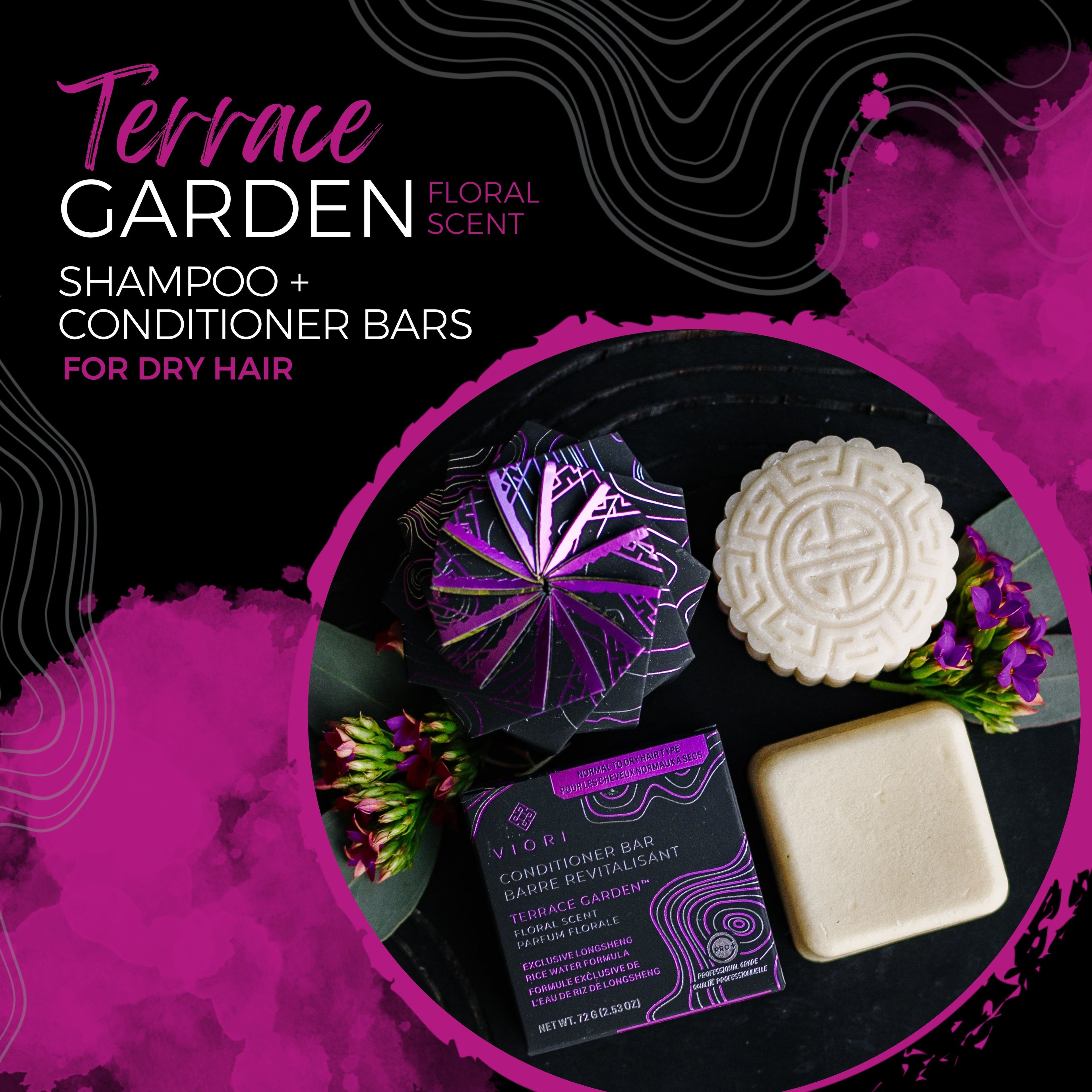 Shampoo Hair Bar Terrace Garden Floral Scented *Normal to Dry Hair Types*