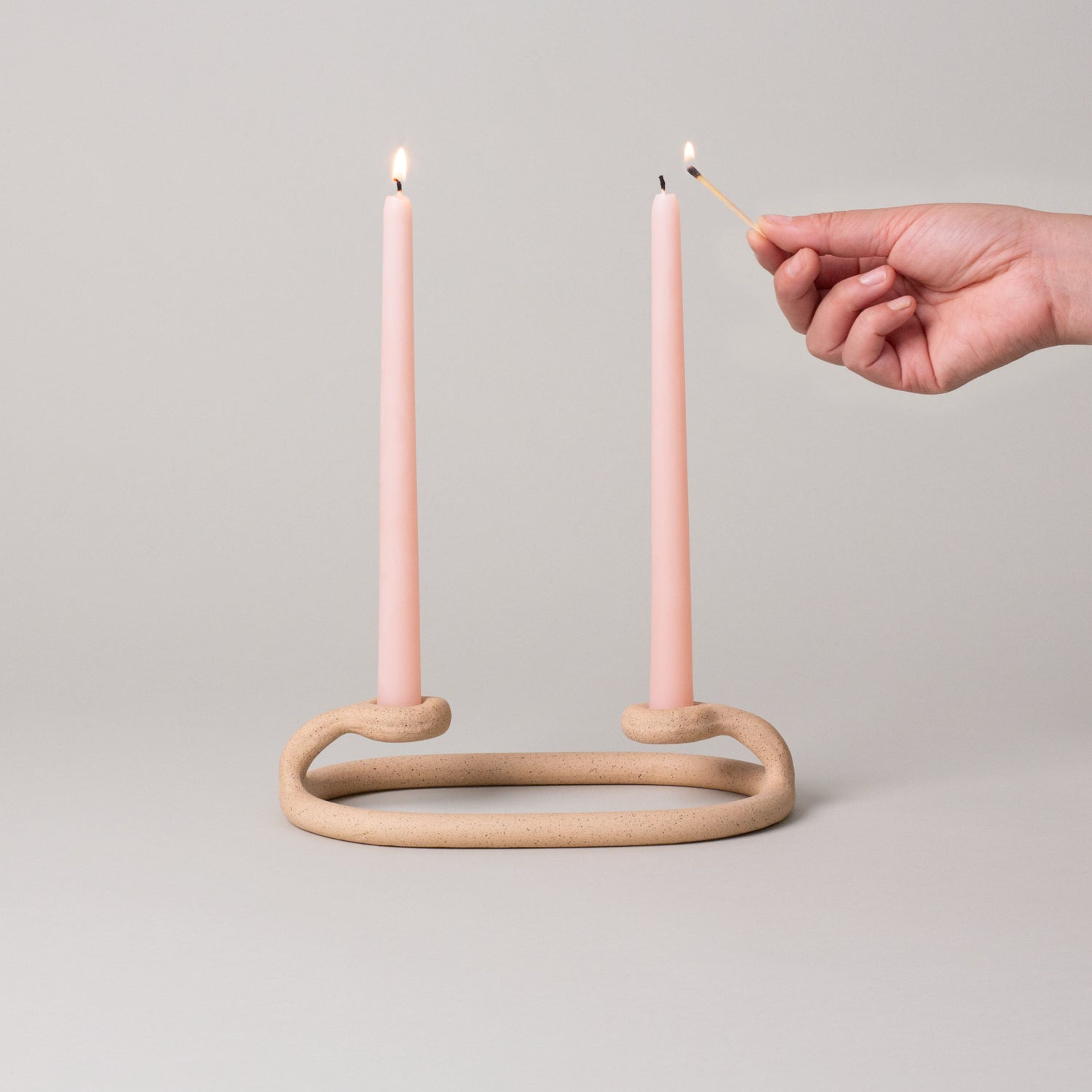 Duo Candlestick, Speckled