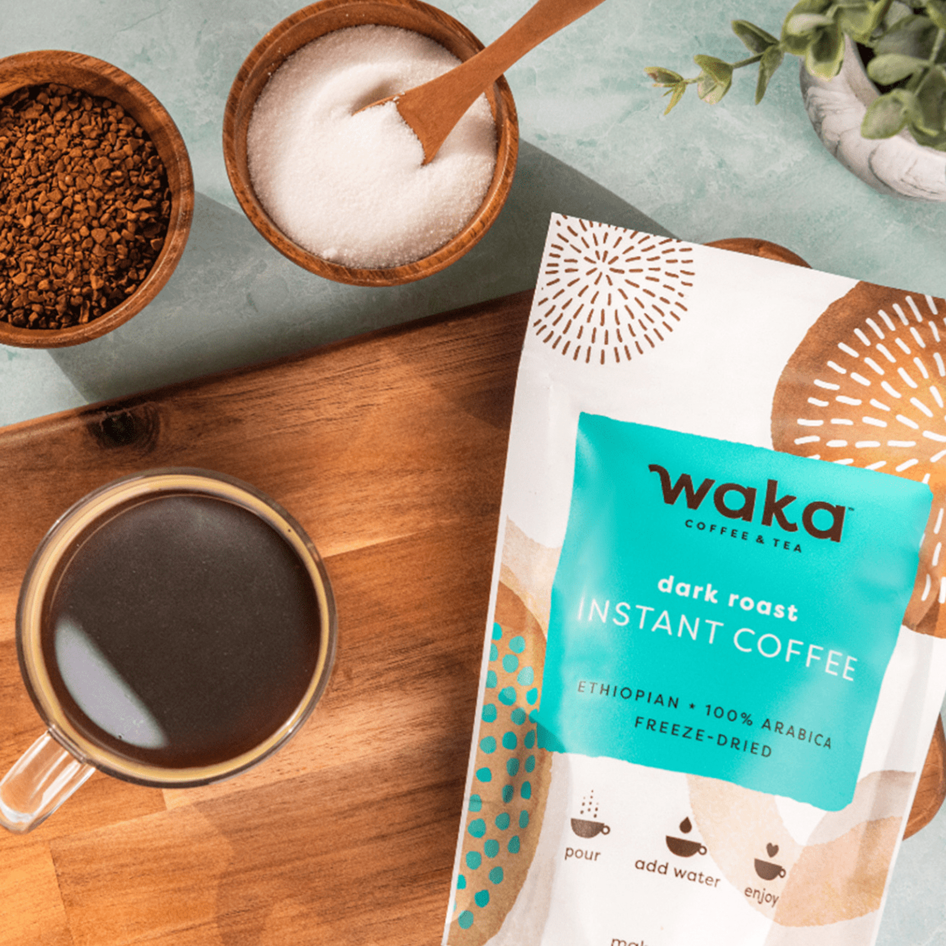 Dark Roast Premium Instant Coffee 3.5 oz Bulk Bag