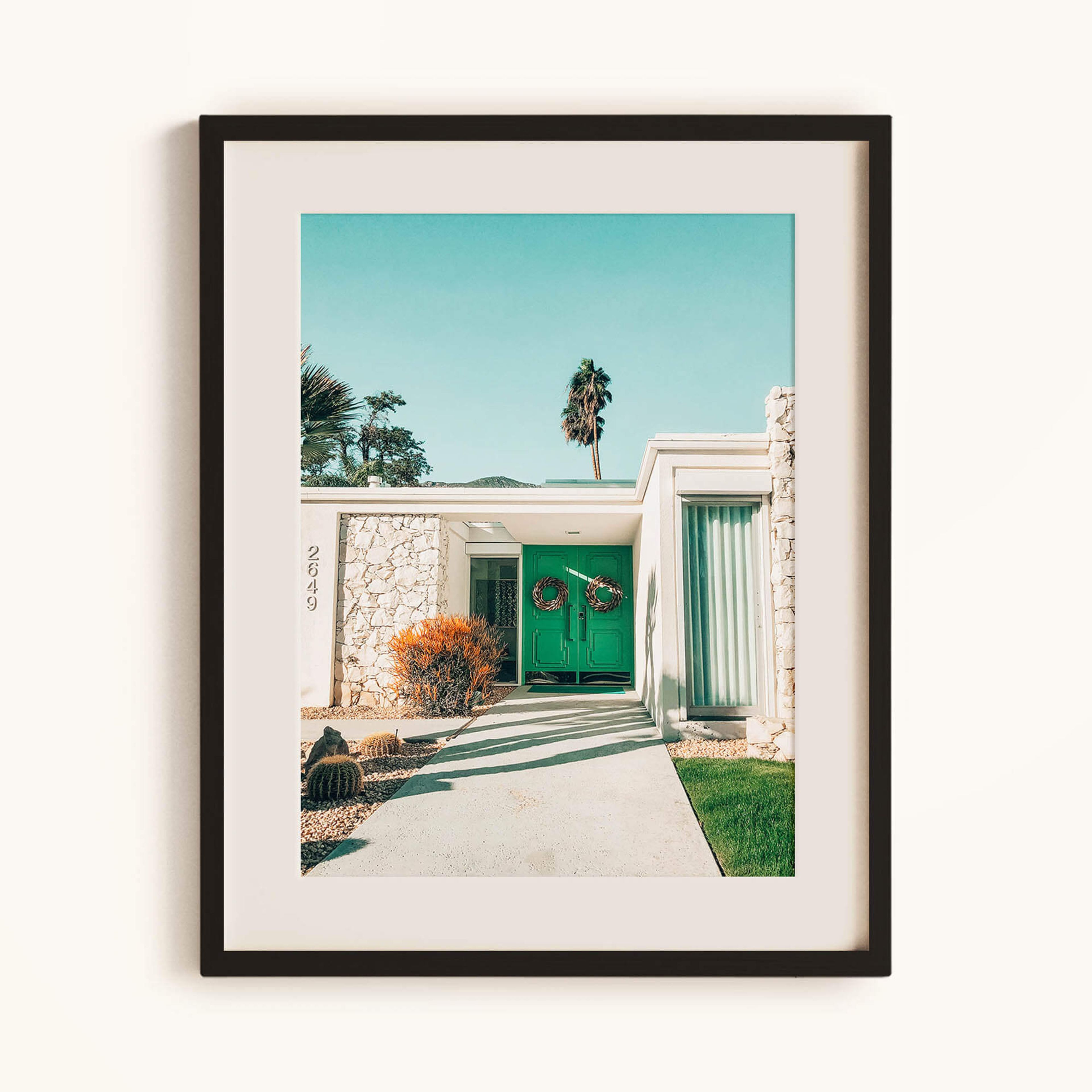 Green Door Palm Springs Print