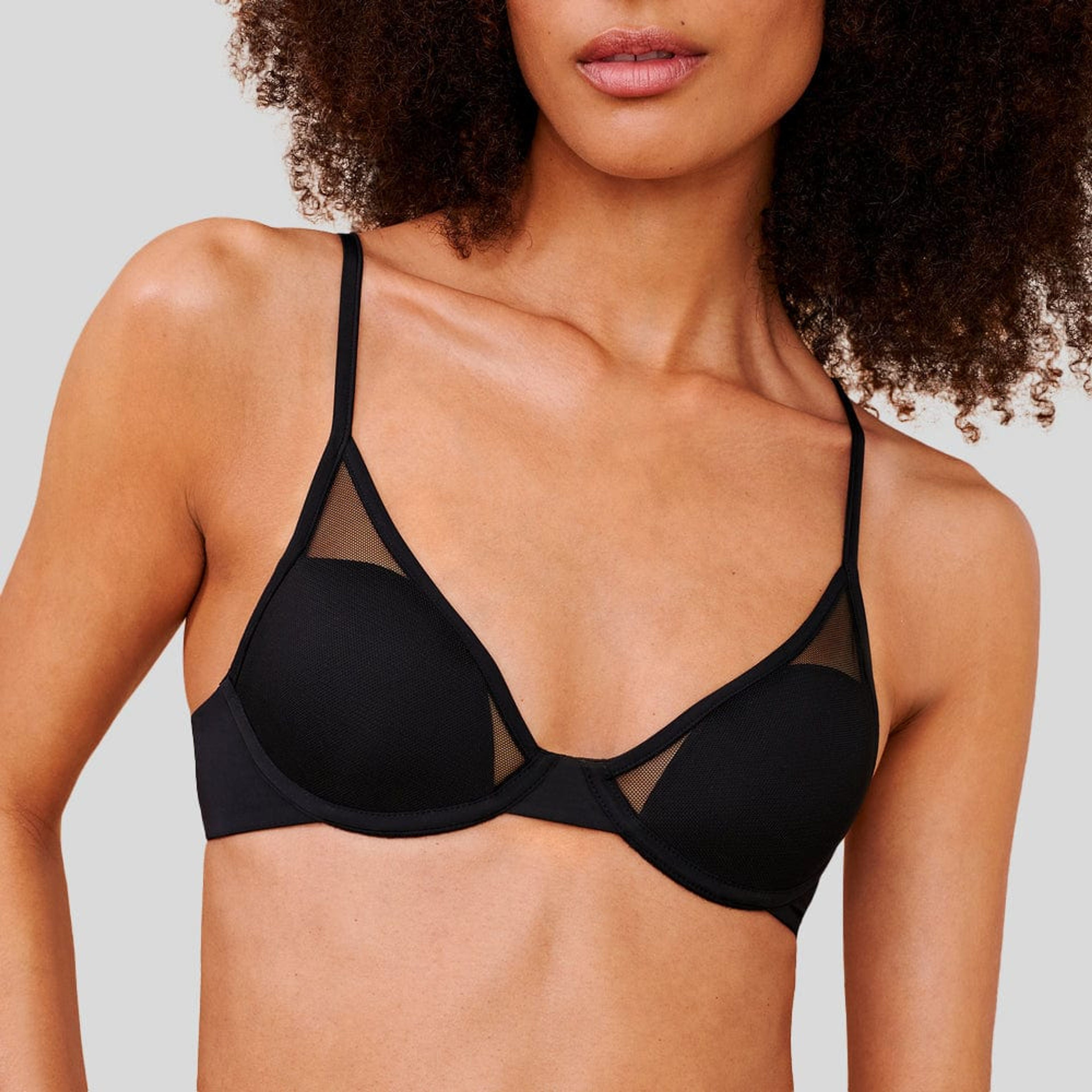 LIVELY The All-Day No-Wire Push-Up: Jet Black on Marmalade
