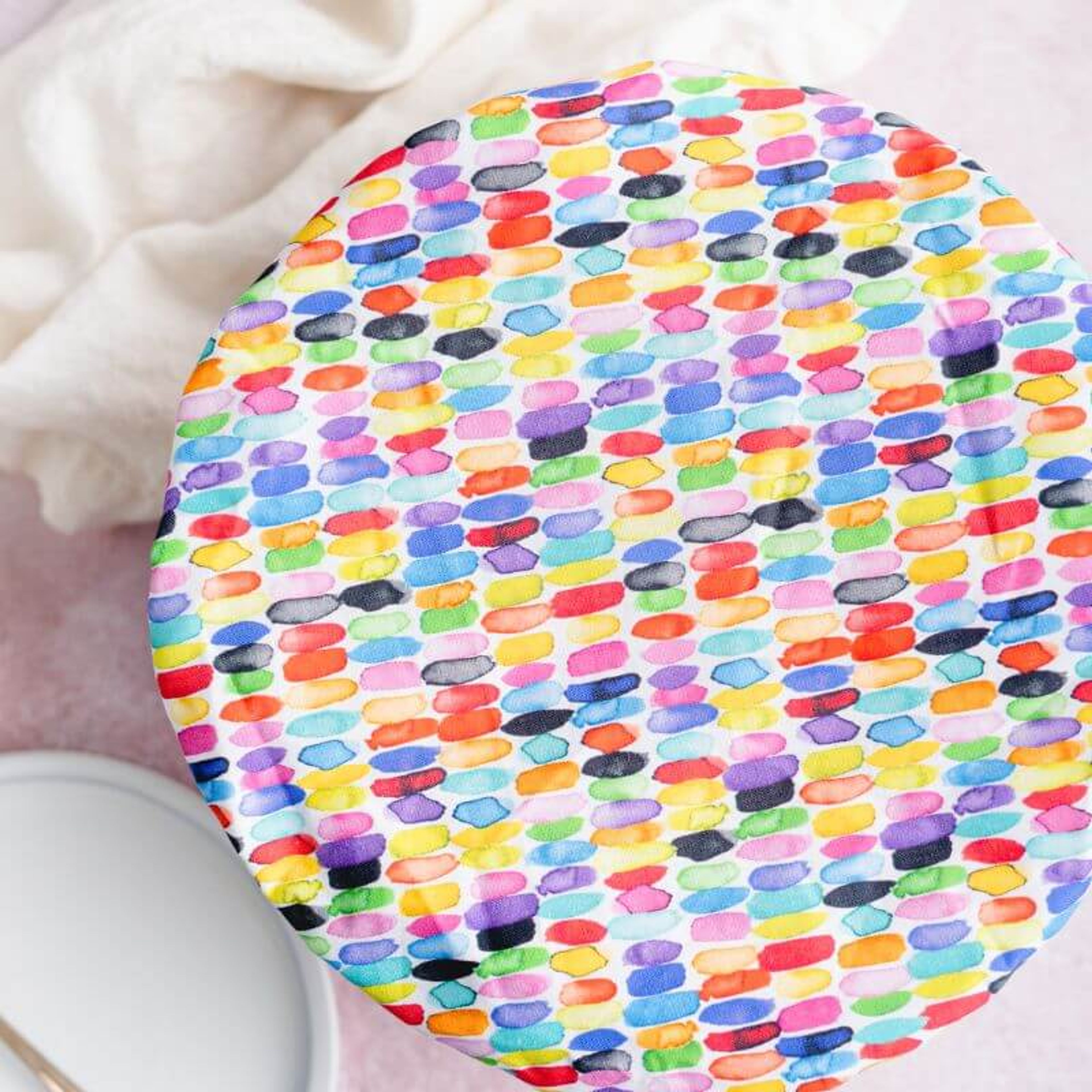 Reusable Dish Cover - Watercolor Rainbow