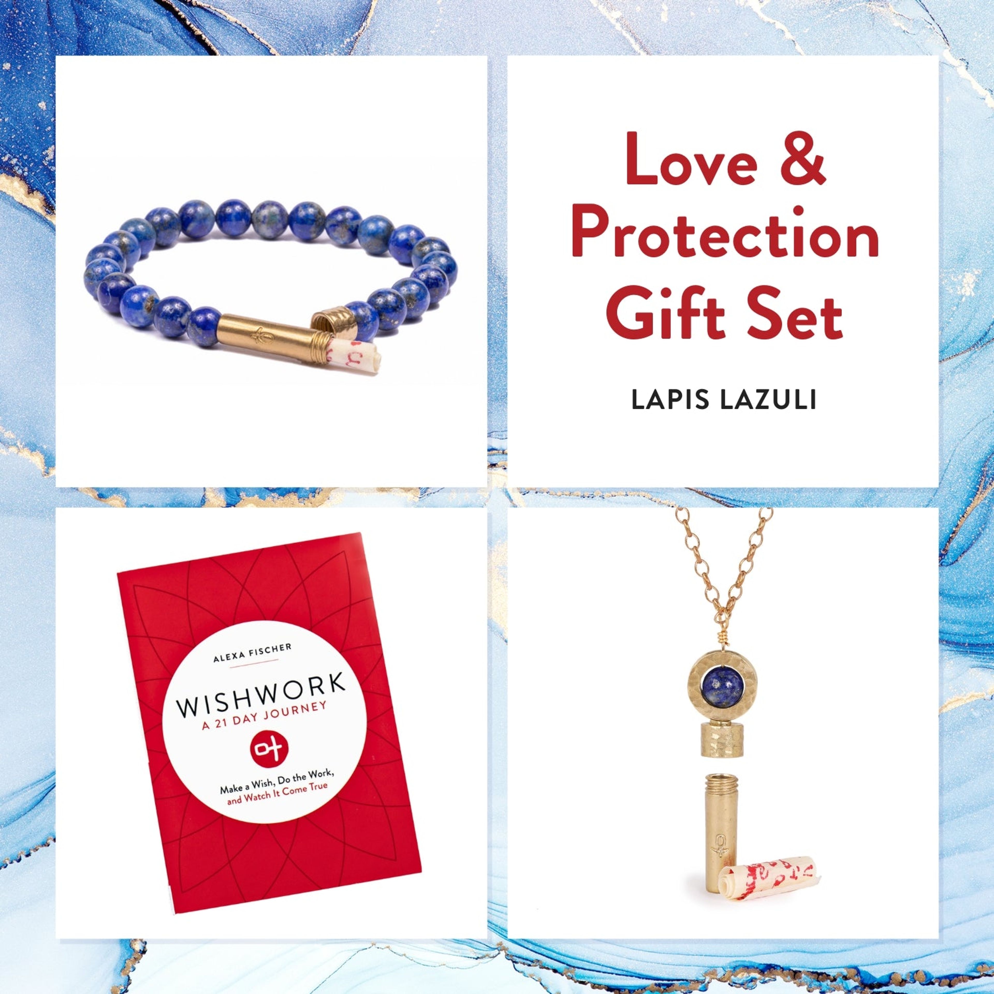 Lapis Lazuli Intention Jewelry Gift Set
