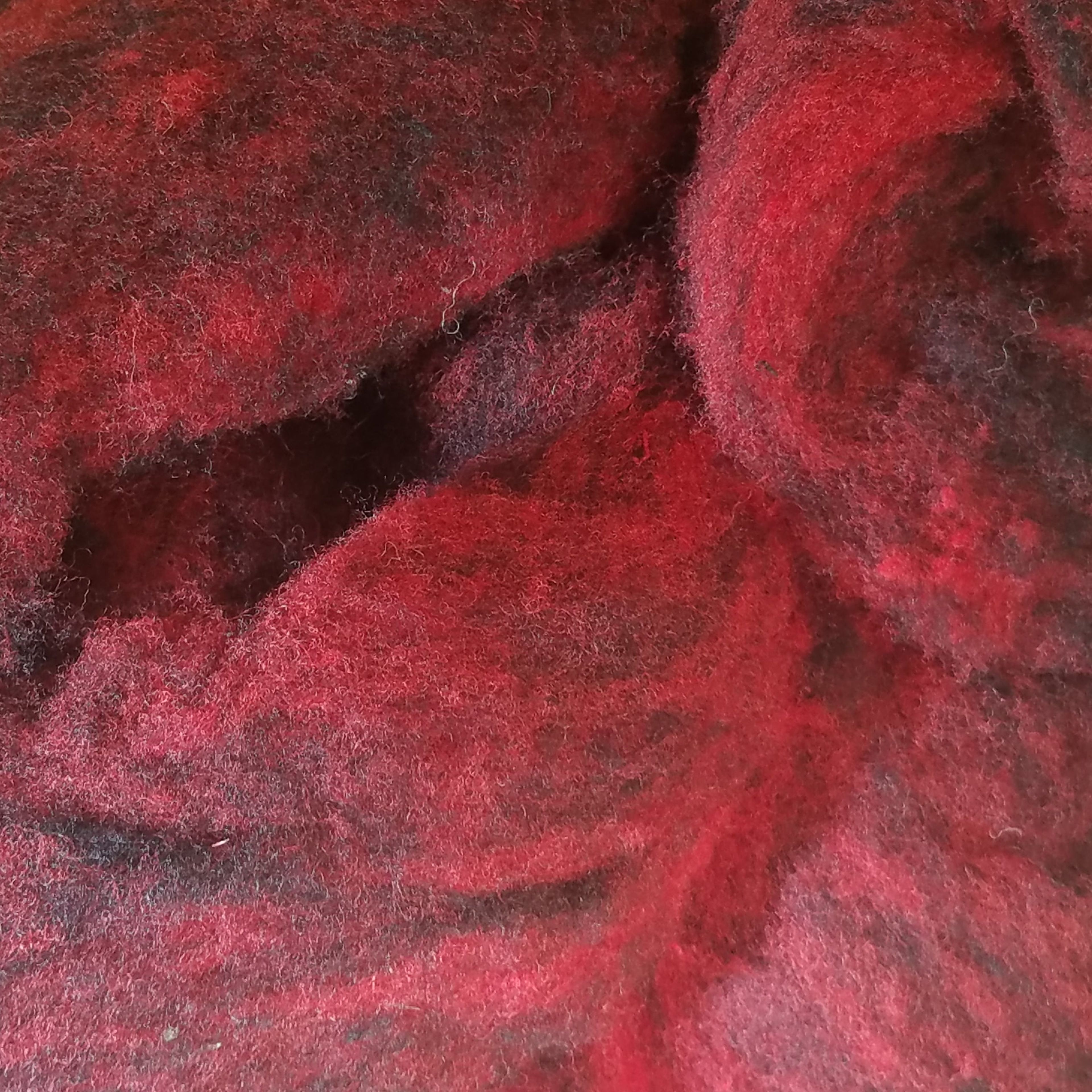 Black Cherry Wool Roving