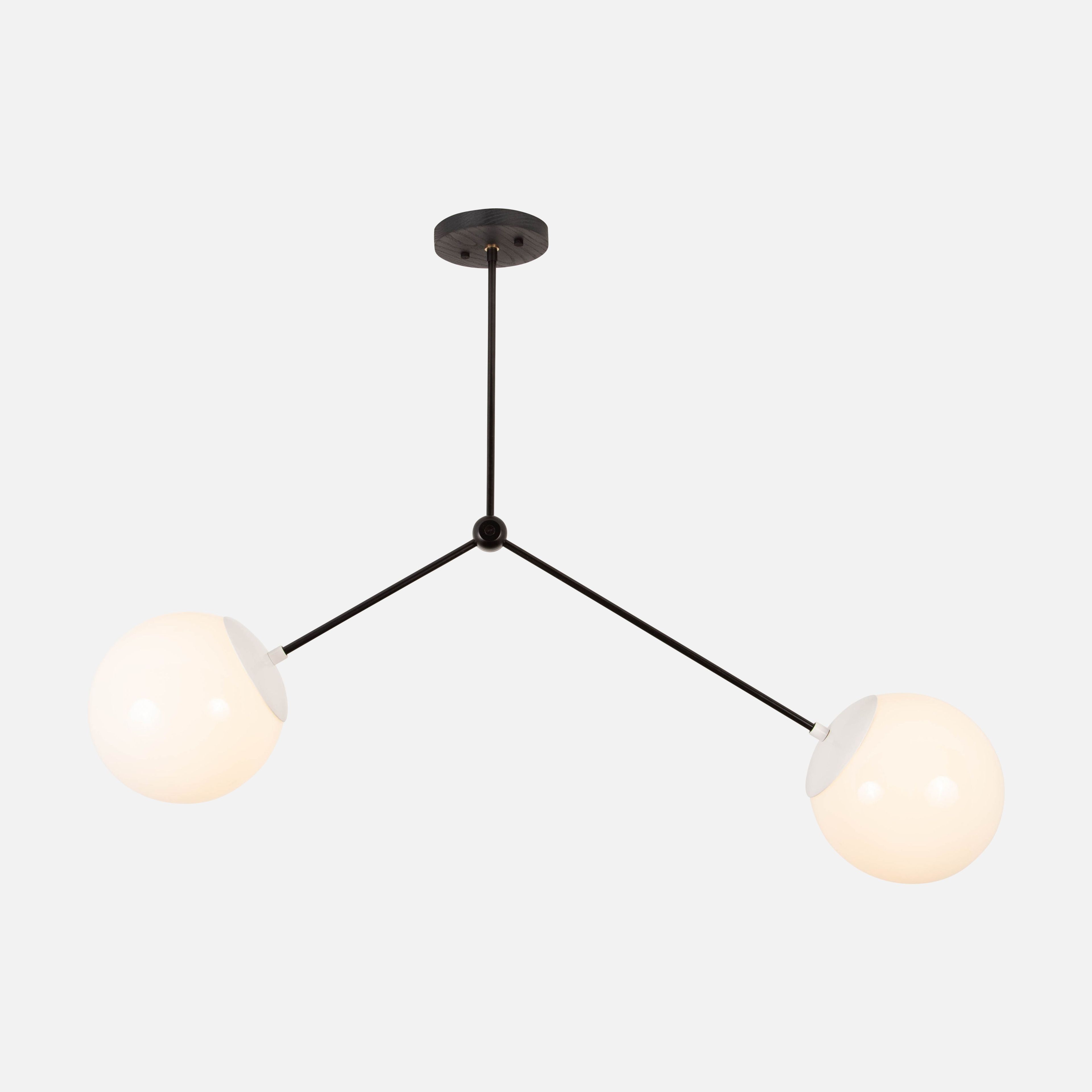 Branch Chandelier with Globes 8"